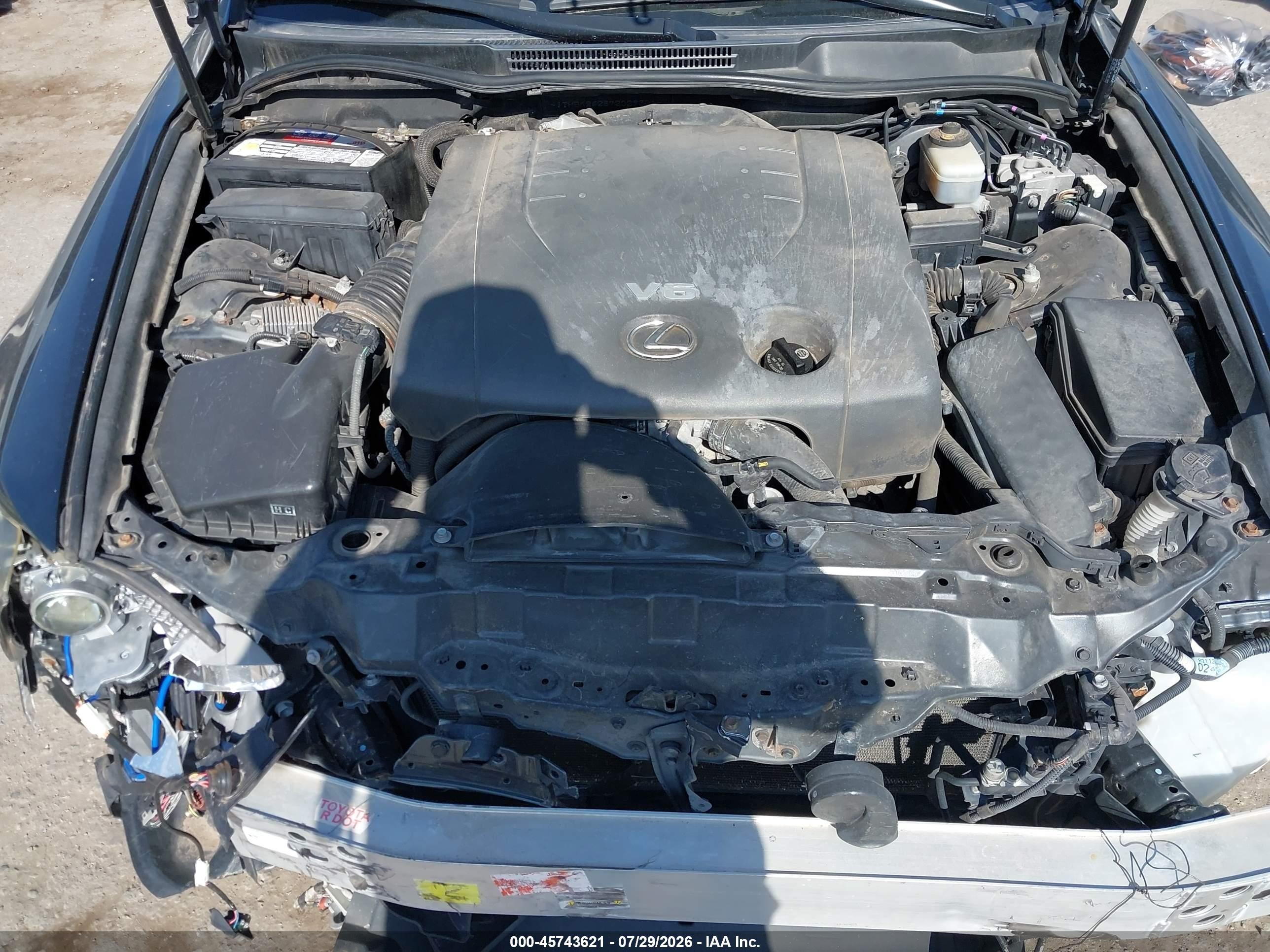 2007 Lexus Is 250   Black vin: JTHBK262872029301