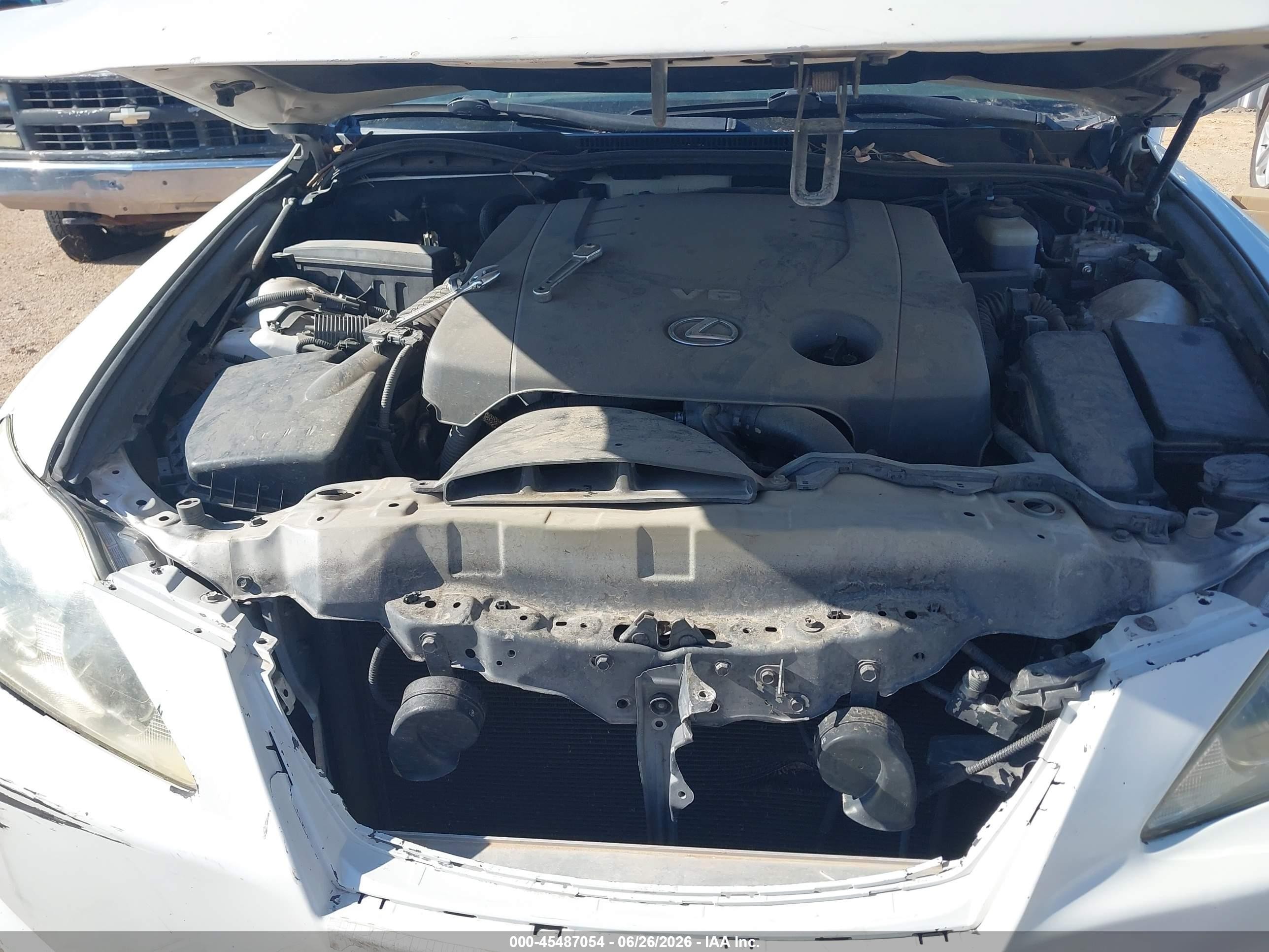 2007 Lexus Is 250   White vin: JTHBK262872032909