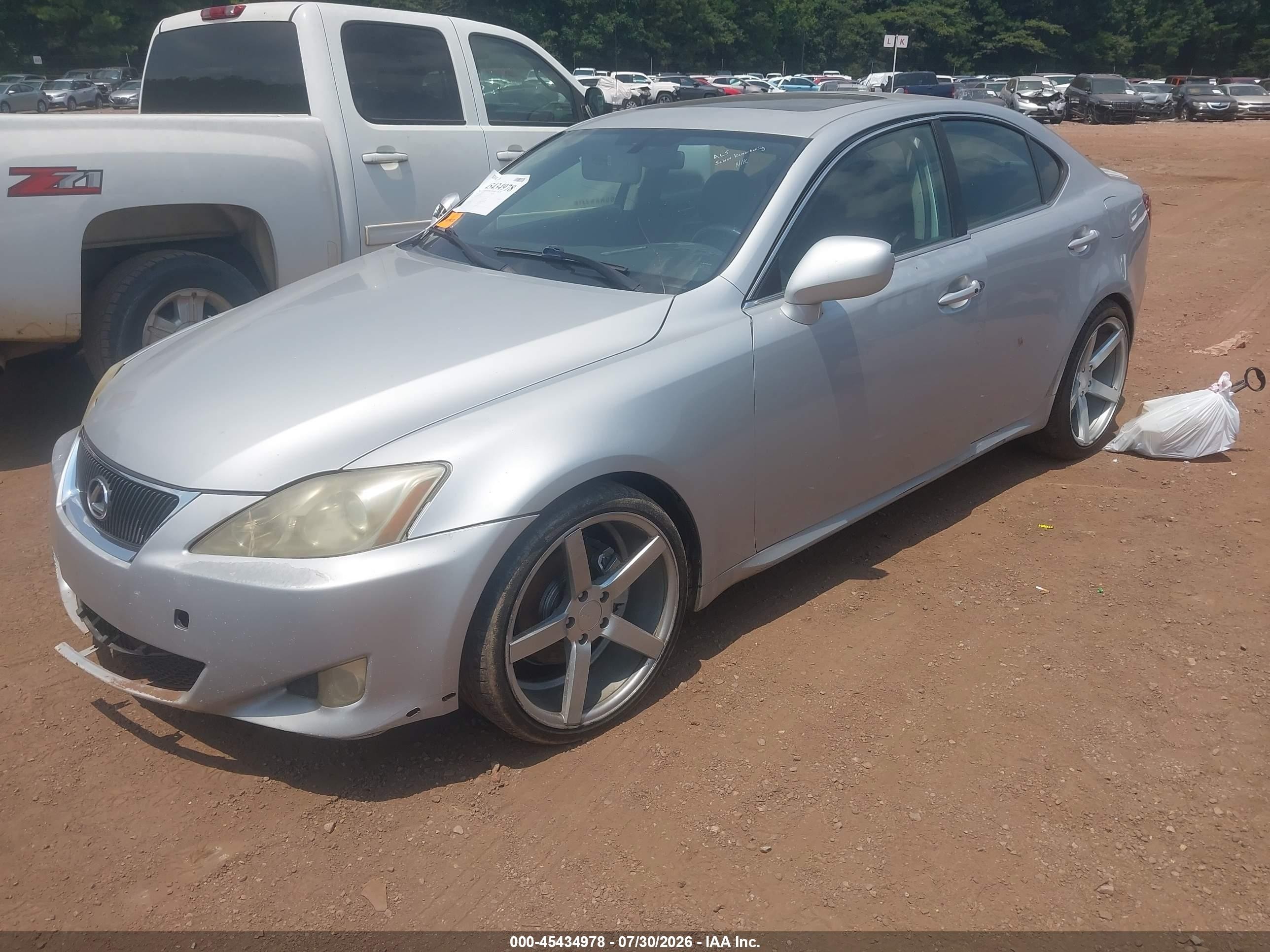 2007 Lexus Is 250   Silver vin: JTHBK262872048642