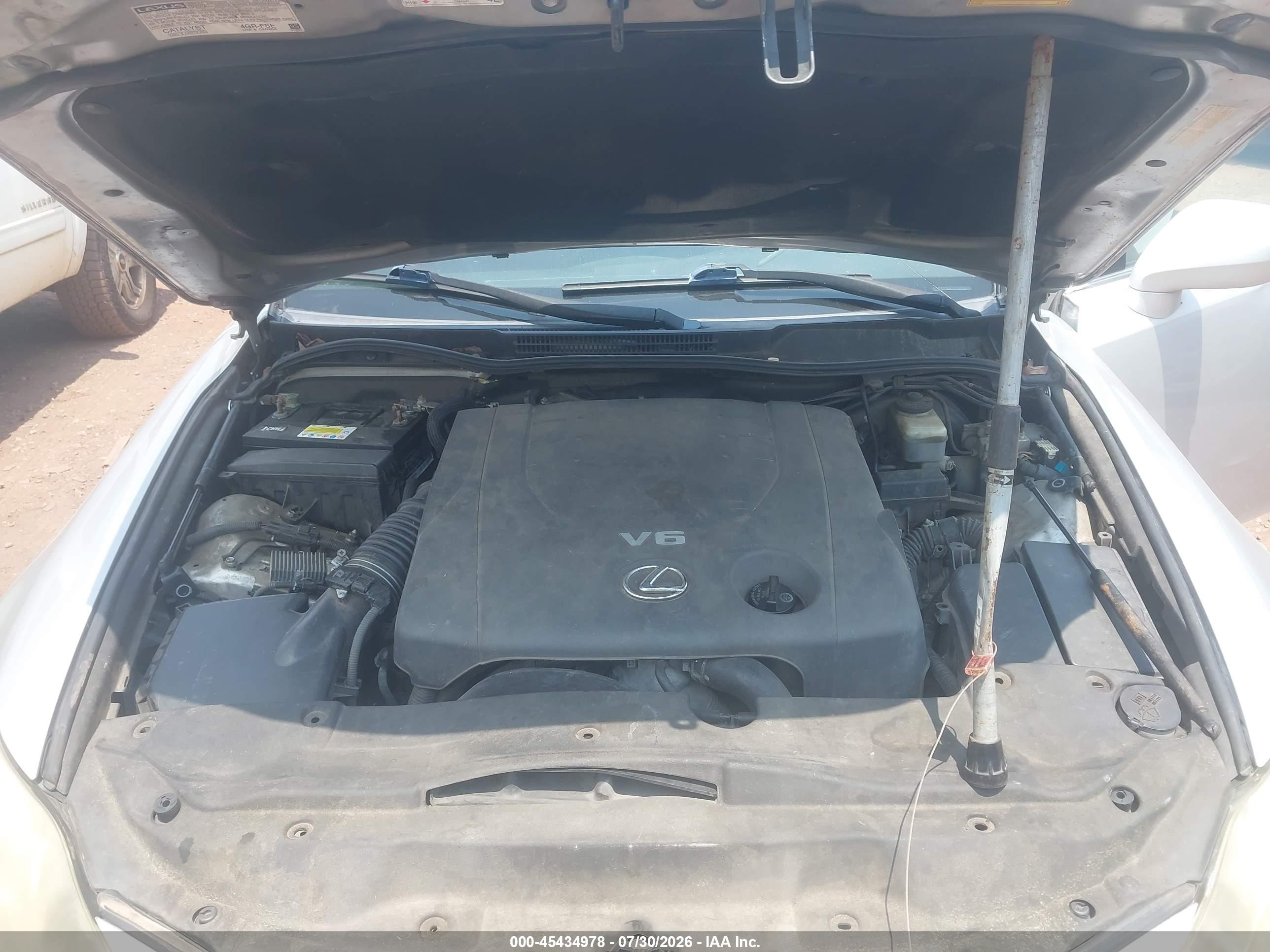 2007 Lexus Is 250   Silver vin: JTHBK262872048642