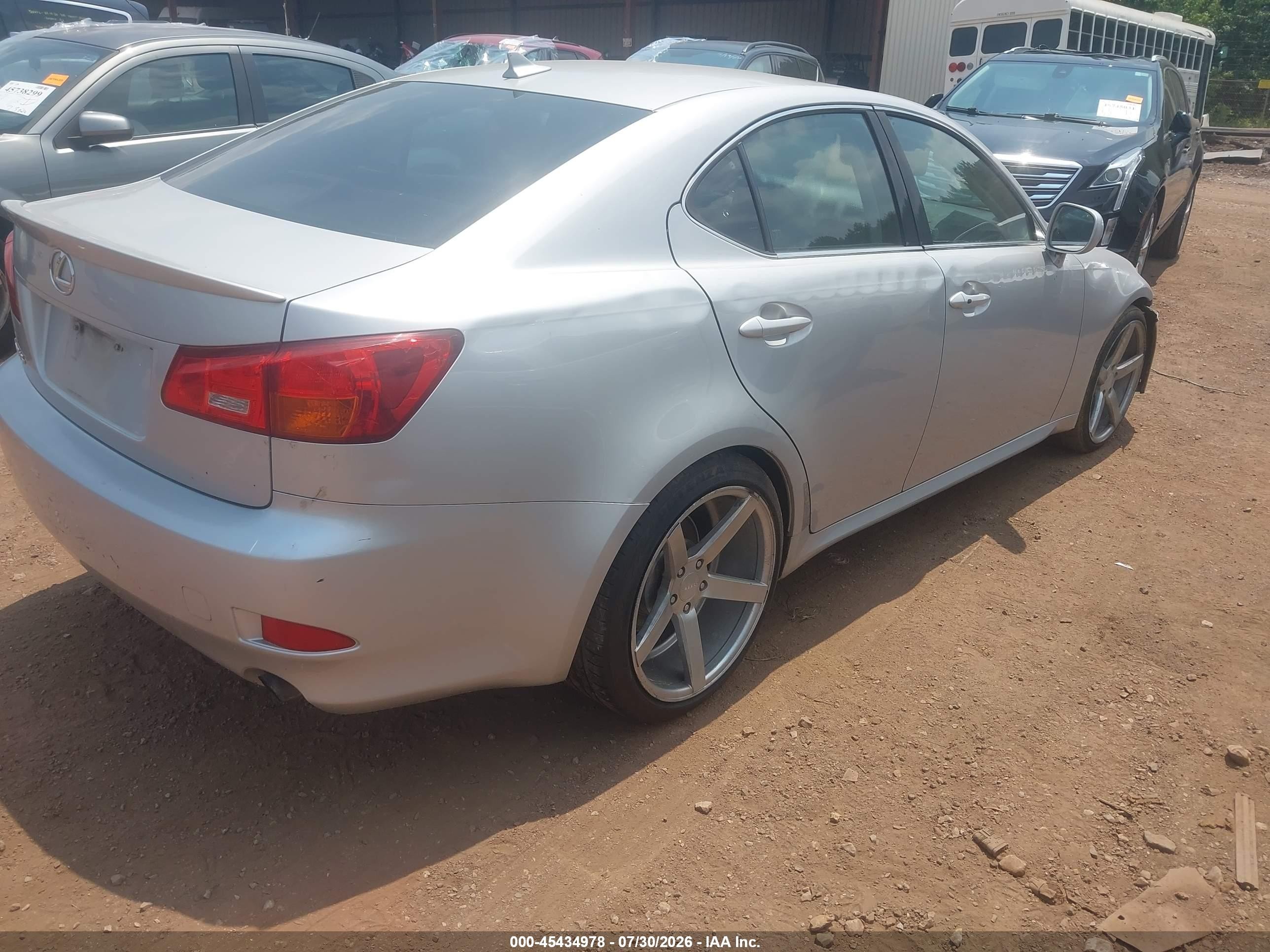 2007 Lexus Is 250   Silver vin: JTHBK262872048642