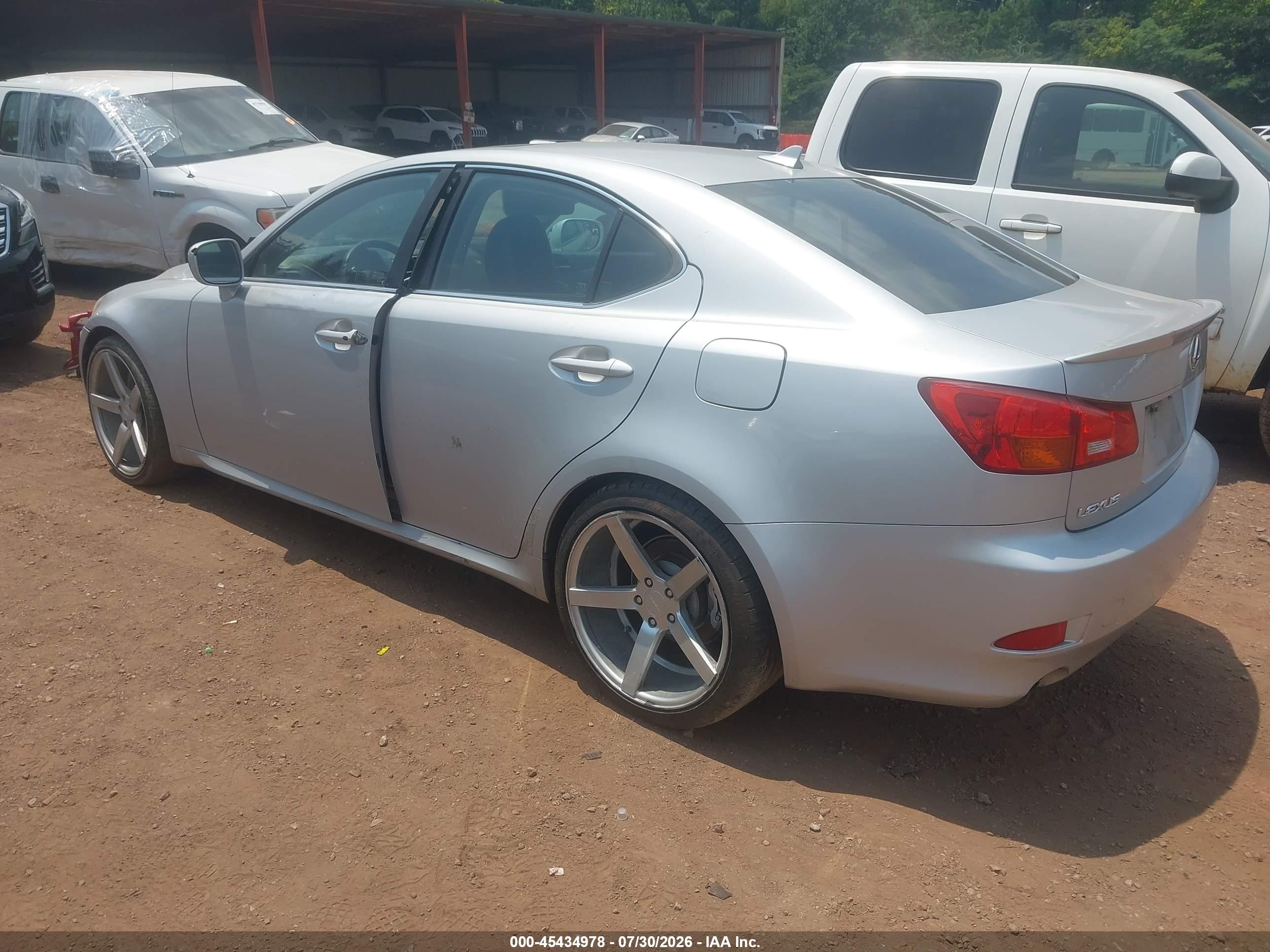 2007 Lexus Is 250   Silver vin: JTHBK262872048642