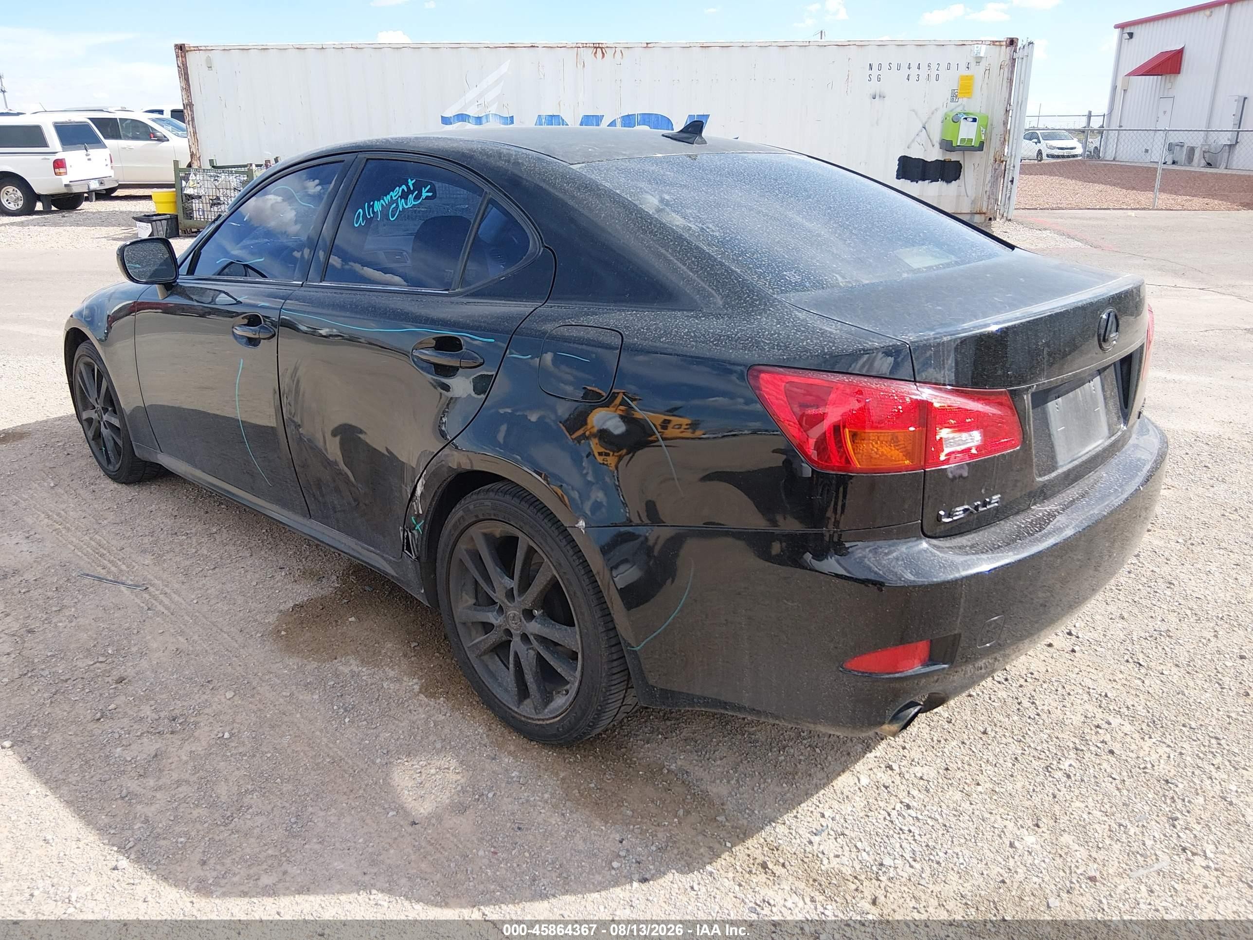 2007 Lexus Is 250   Black vin: JTHBK262872053811