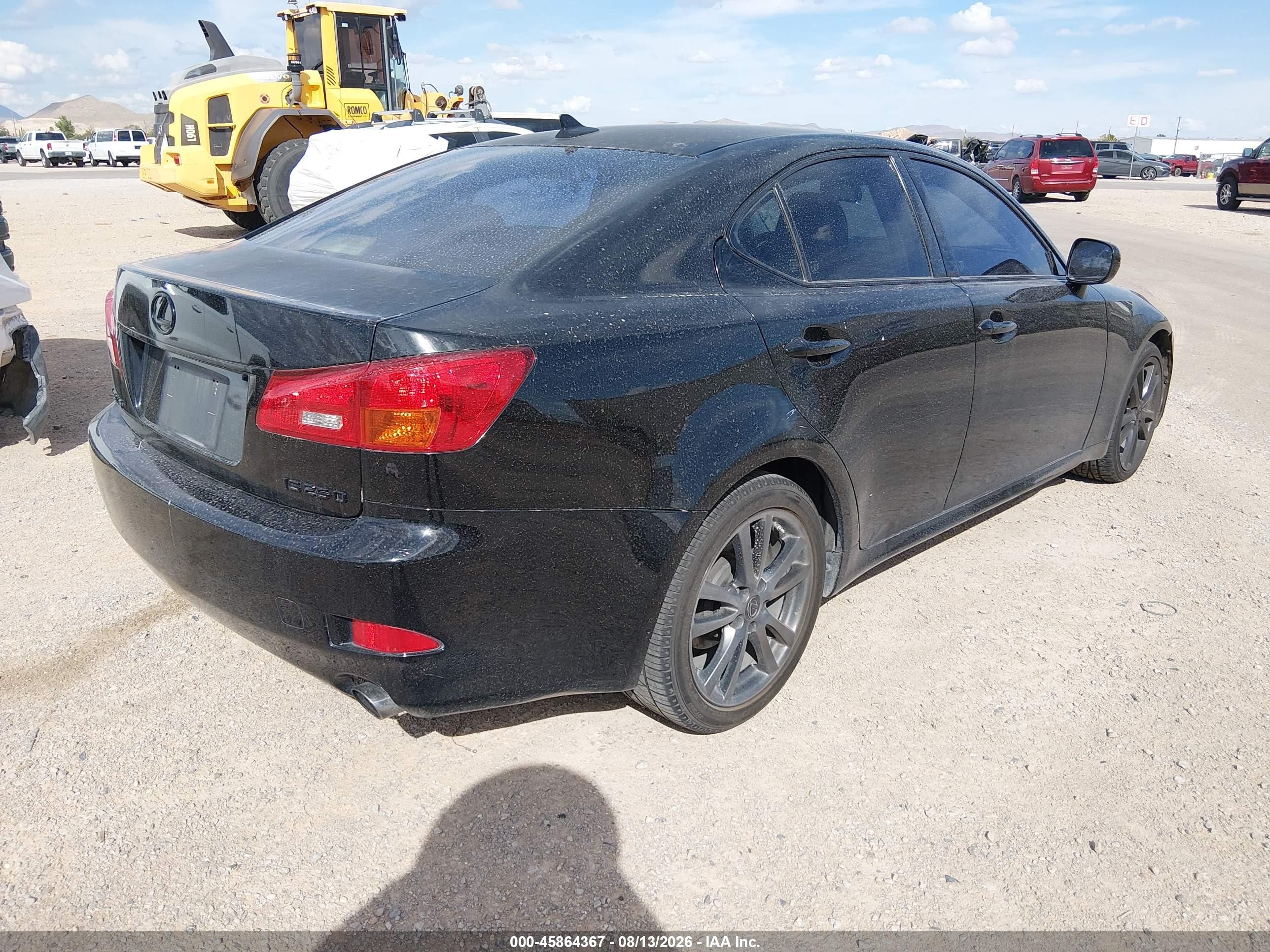 2007 Lexus Is 250   Black vin: JTHBK262872053811