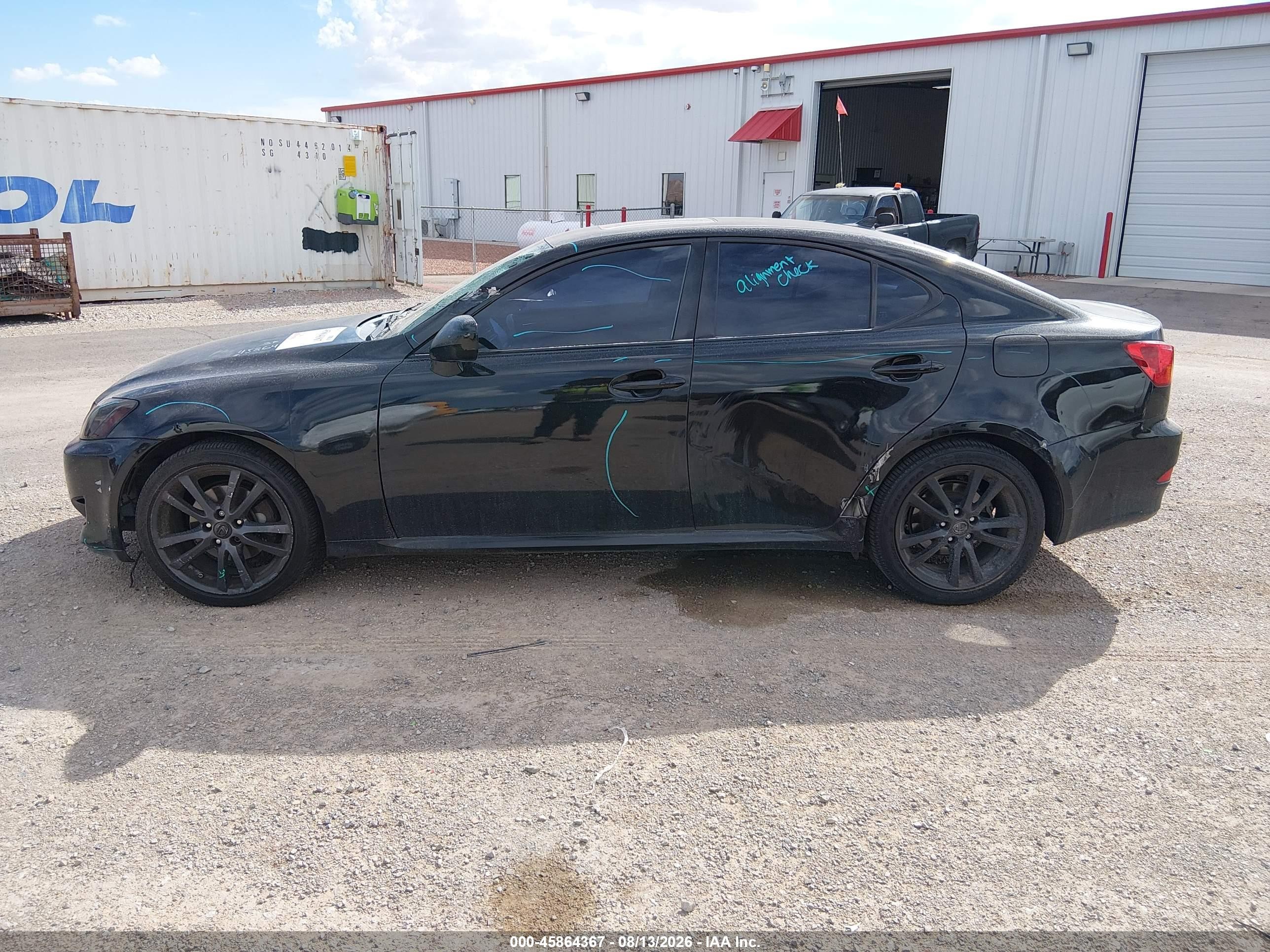 2007 Lexus Is 250   Black vin: JTHBK262872053811