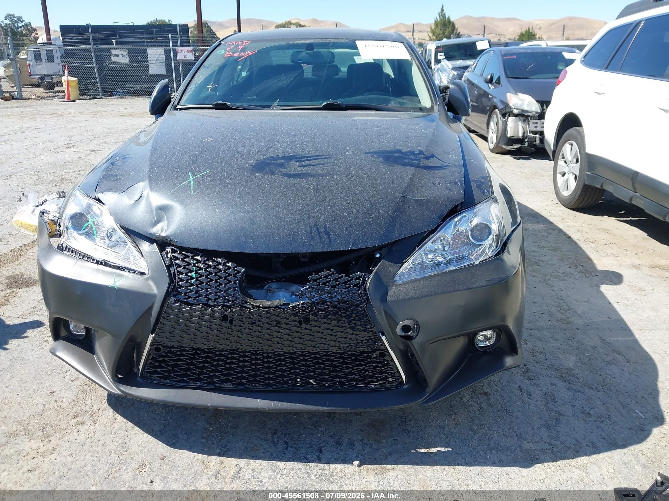 2007 Lexus Is 250   Gray vin: JTHBK262875027904