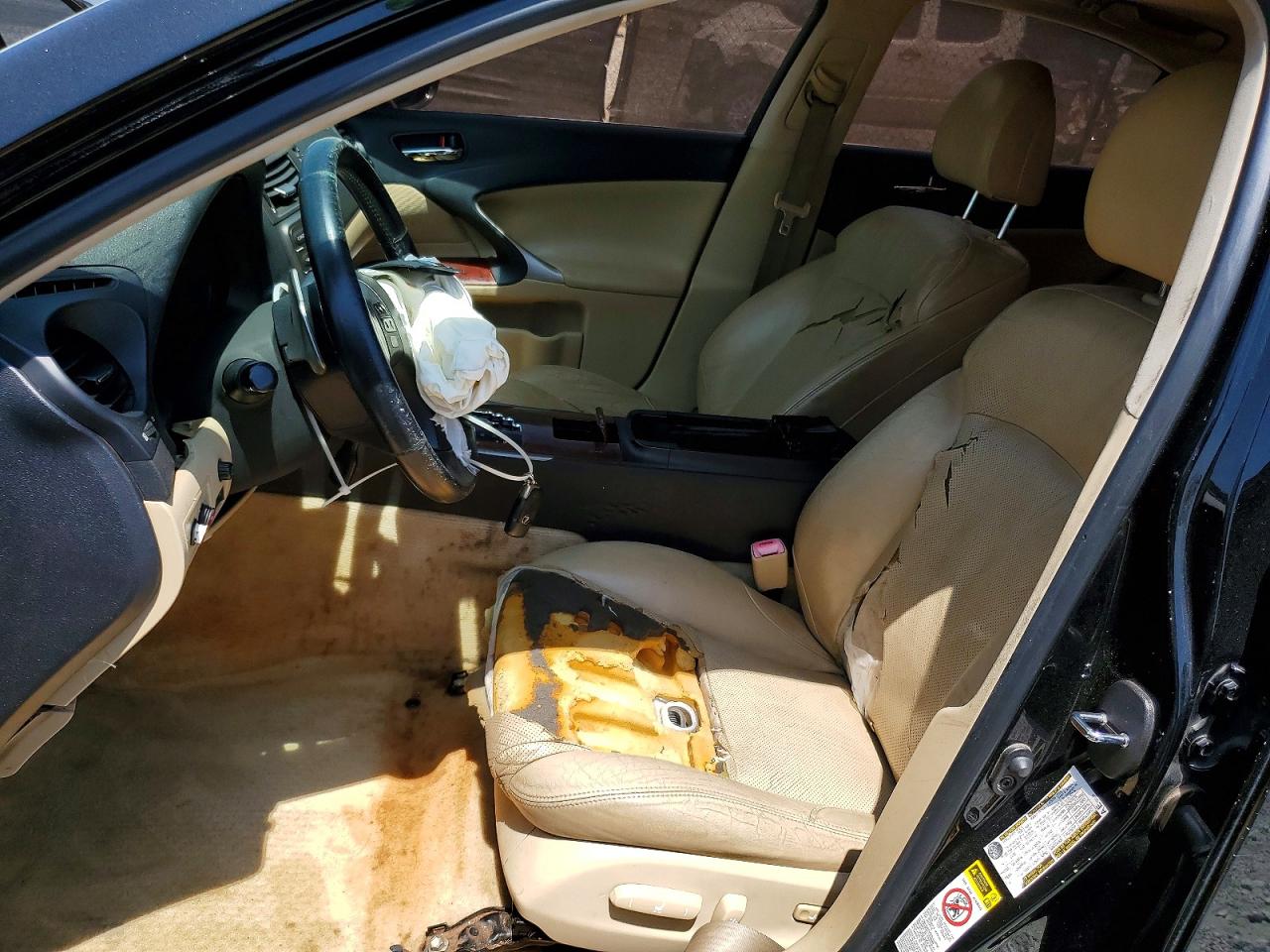 2007 Lexus Is 250 Black vin: JTHBK262875027966
