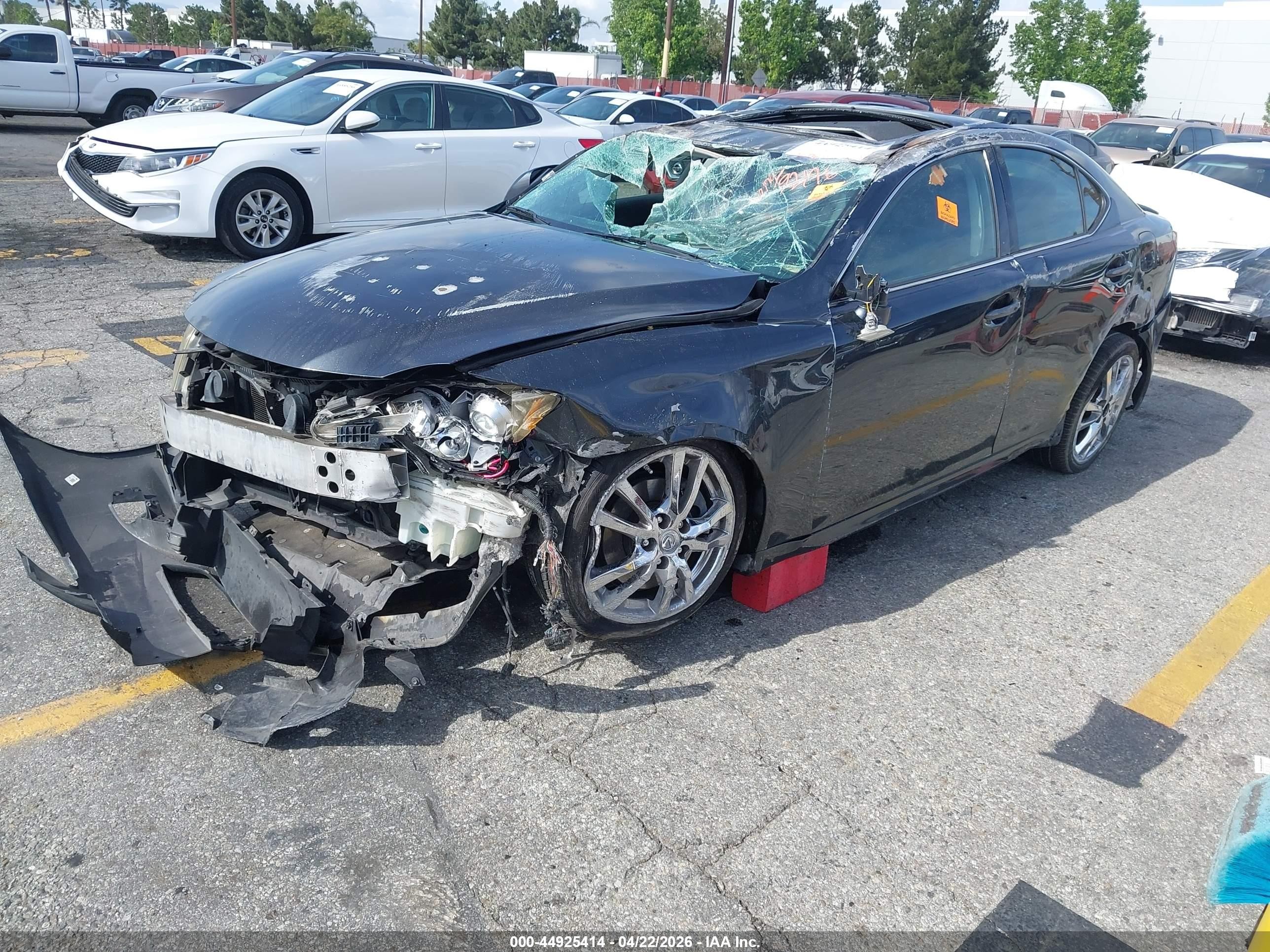 2007 Lexus Is 250   Black vin: JTHBK262875033153