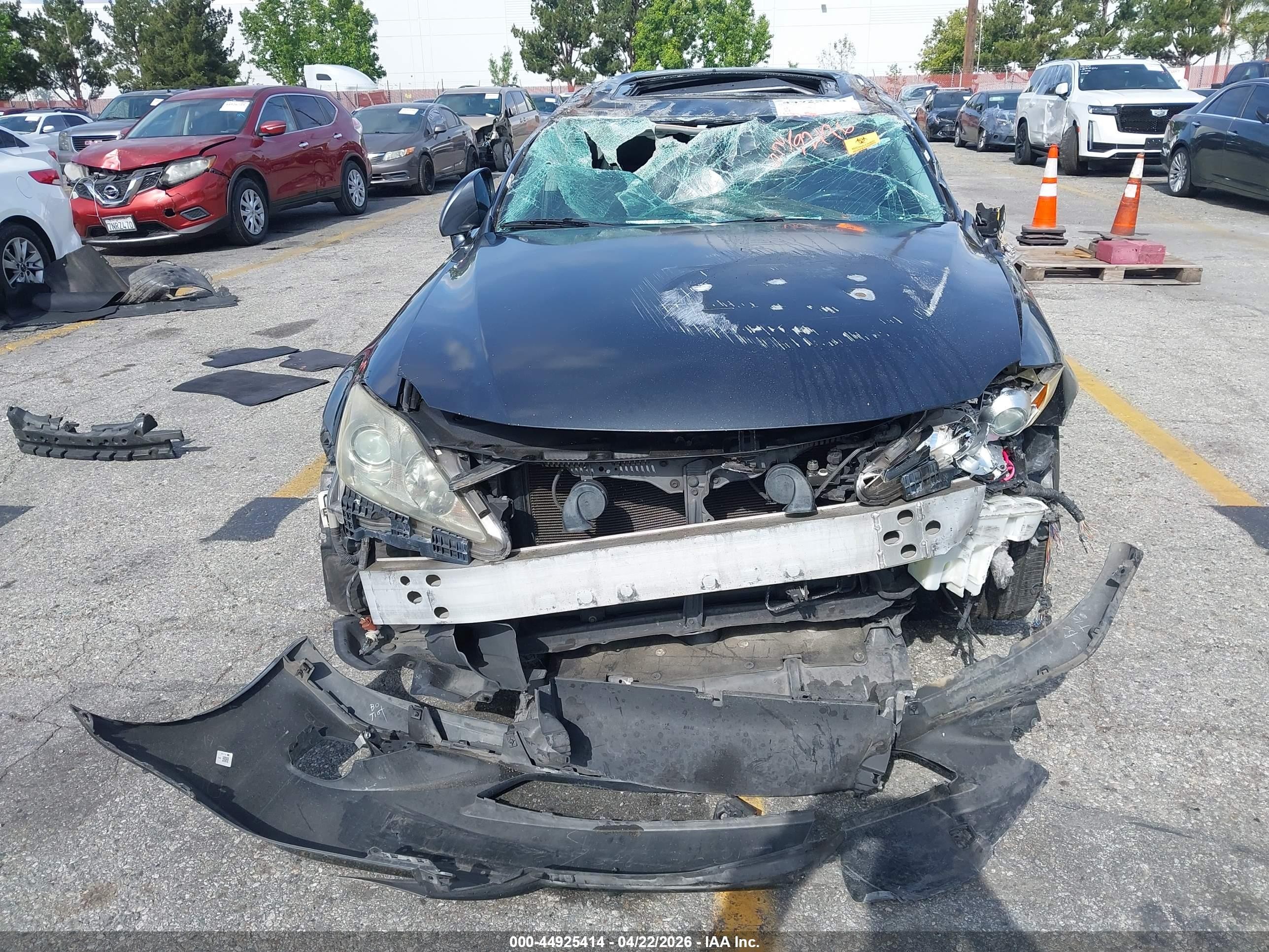 2007 Lexus Is 250   Black vin: JTHBK262875033153