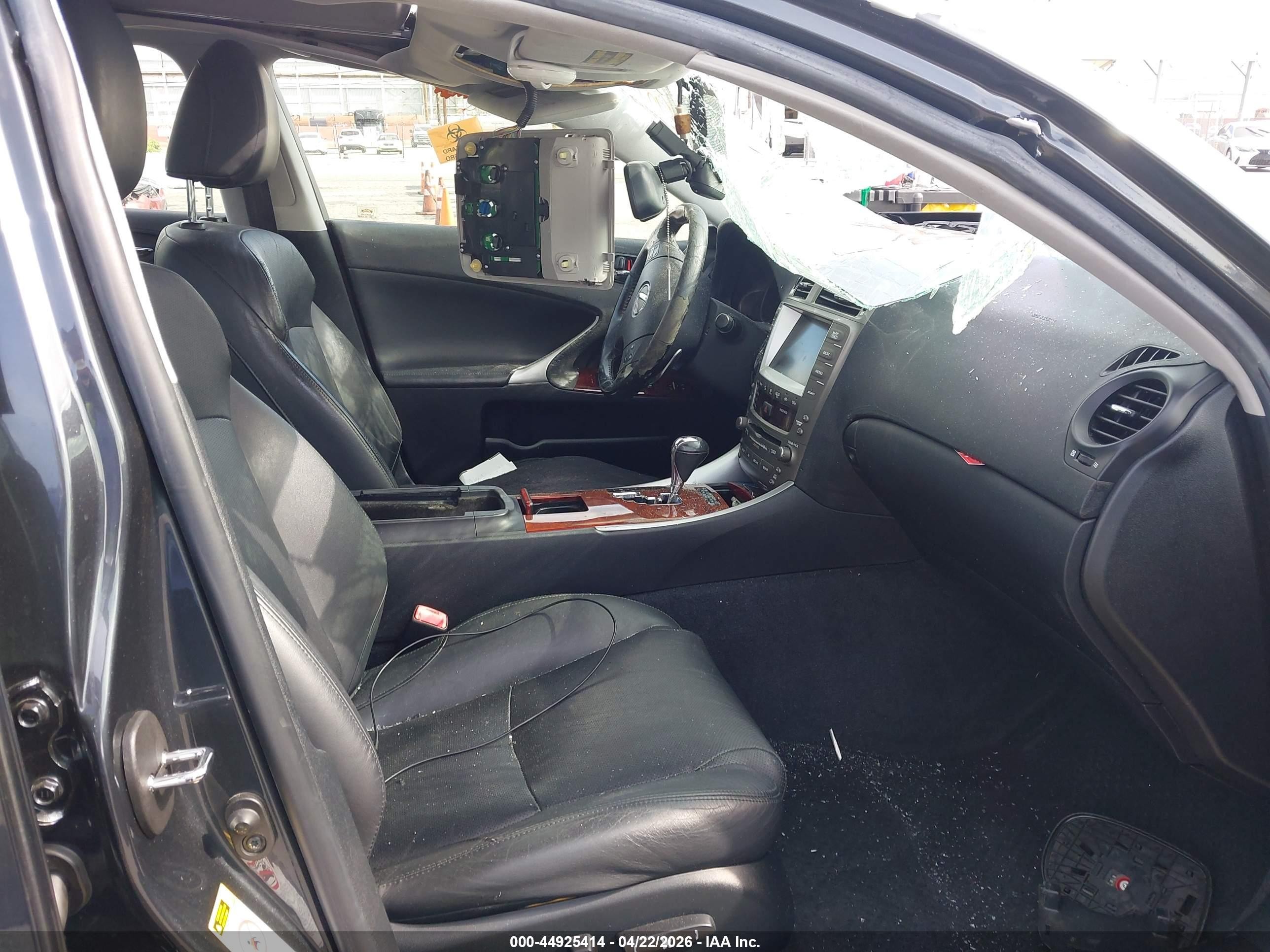 2007 Lexus Is 250   Black vin: JTHBK262875033153