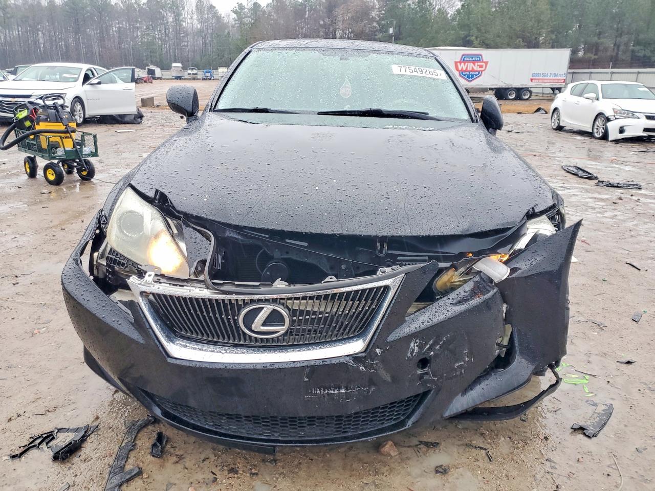 2007 Lexus Is 250 Black vin: JTHBK262875038370
