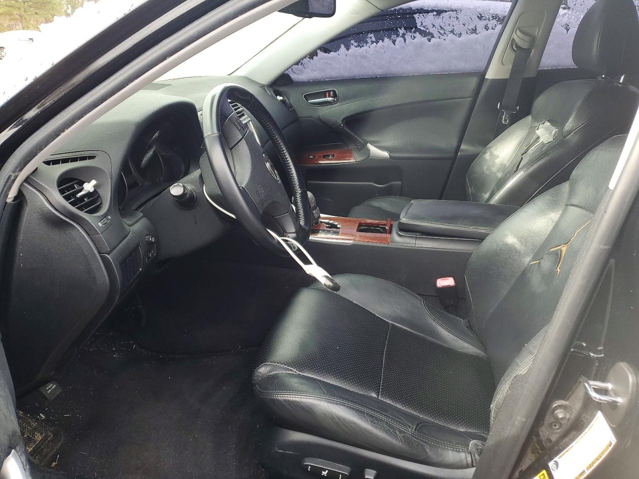 2007 Lexus Is 250 Black vin: JTHBK262875038370
