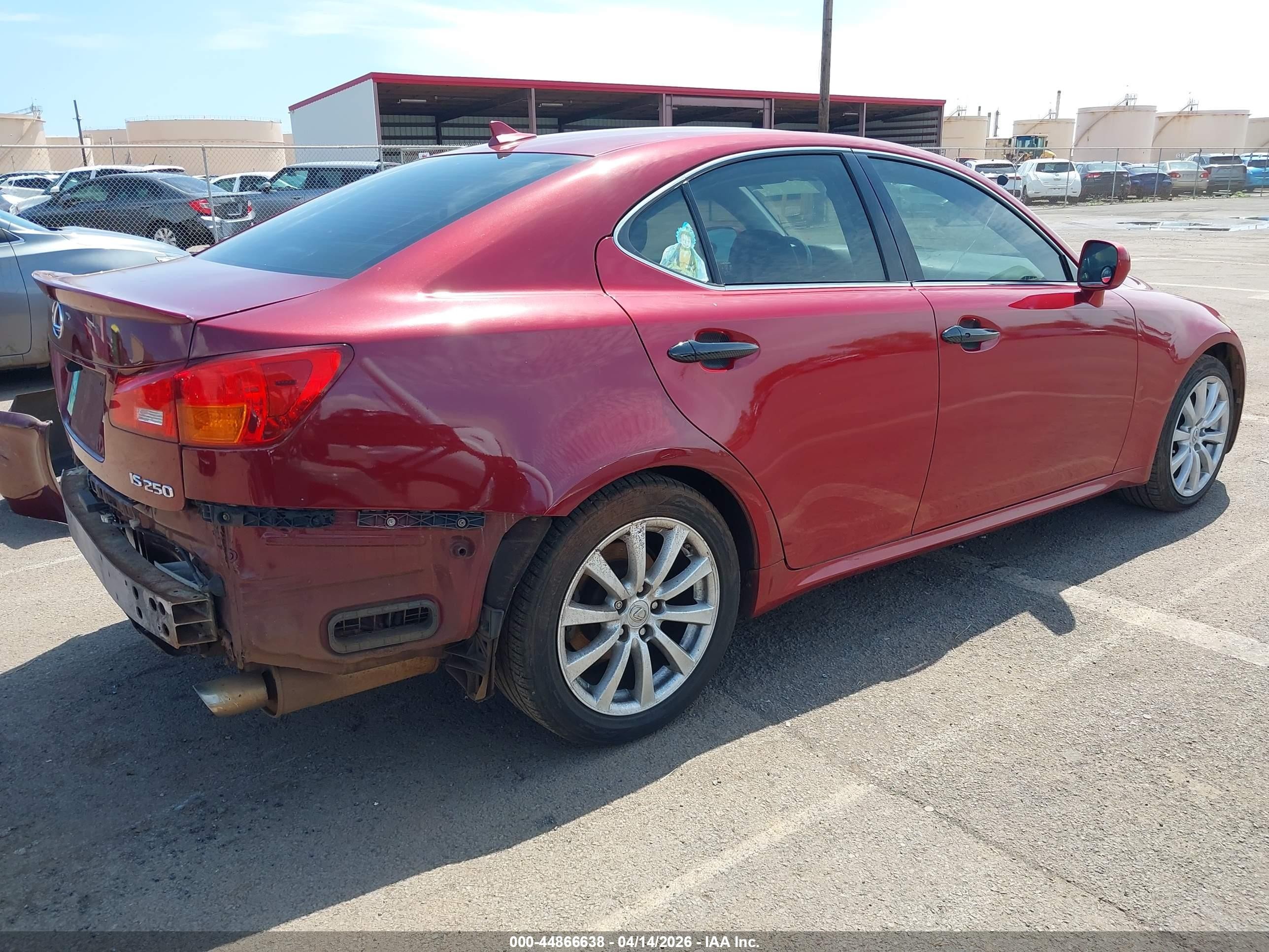 2008 Lexus Is 250   Red vin: JTHBK262882061859