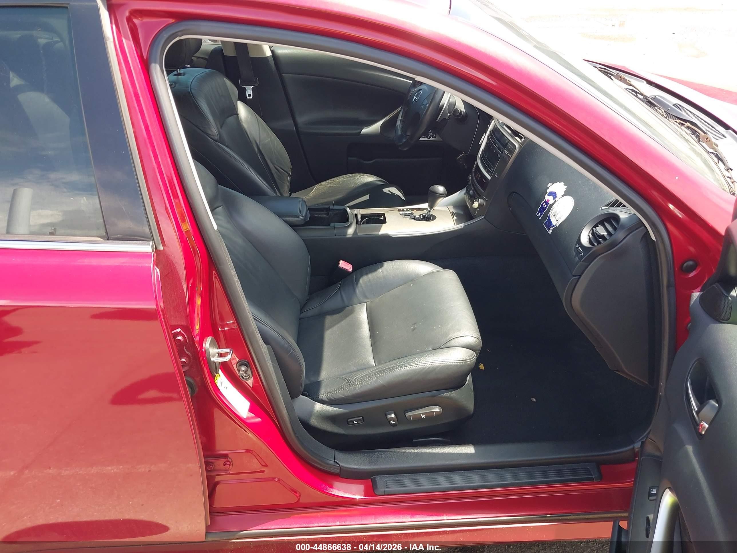 2008 Lexus Is 250   Red vin: JTHBK262882061859