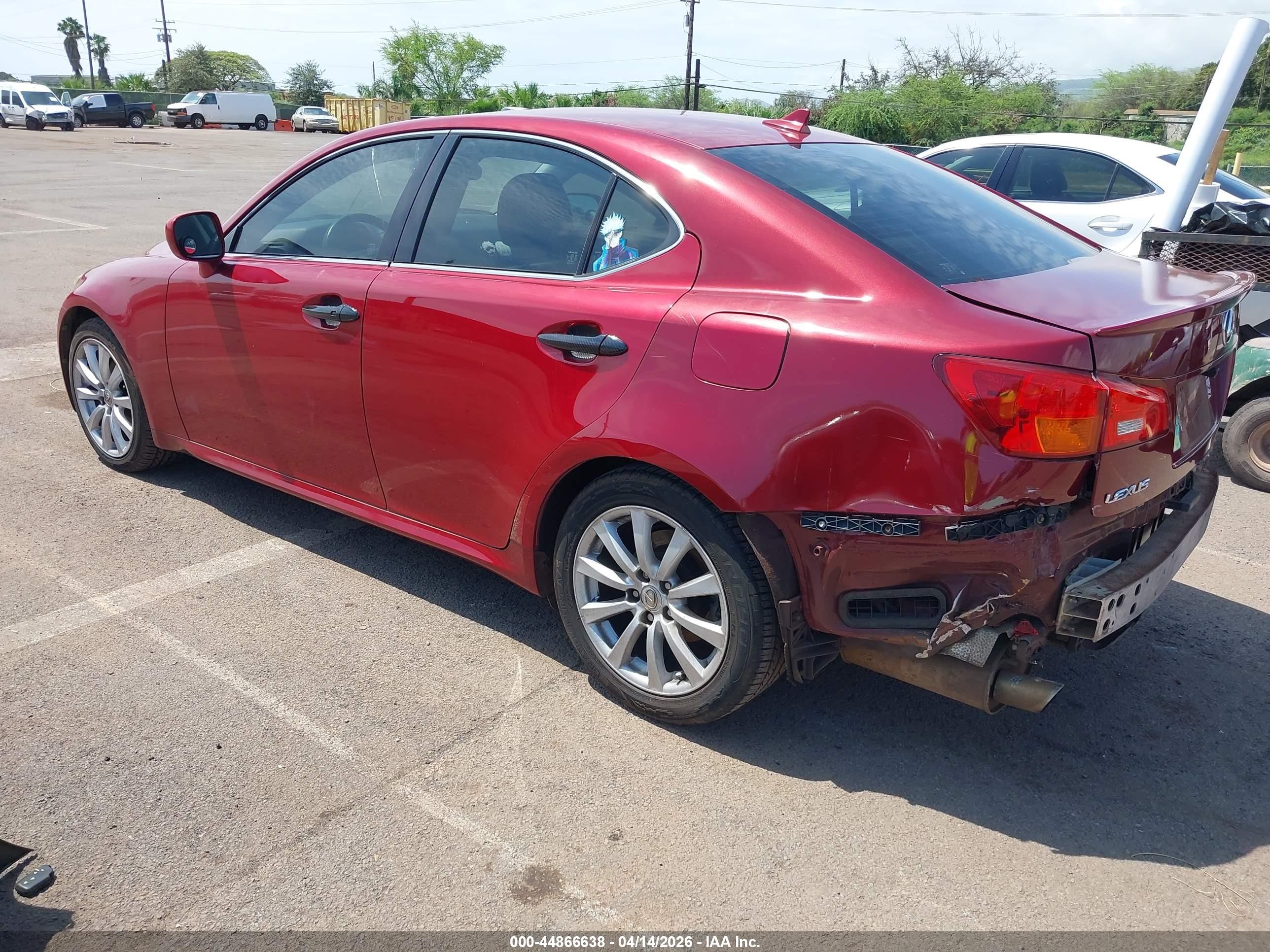 2008 Lexus Is 250   Red vin: JTHBK262882061859