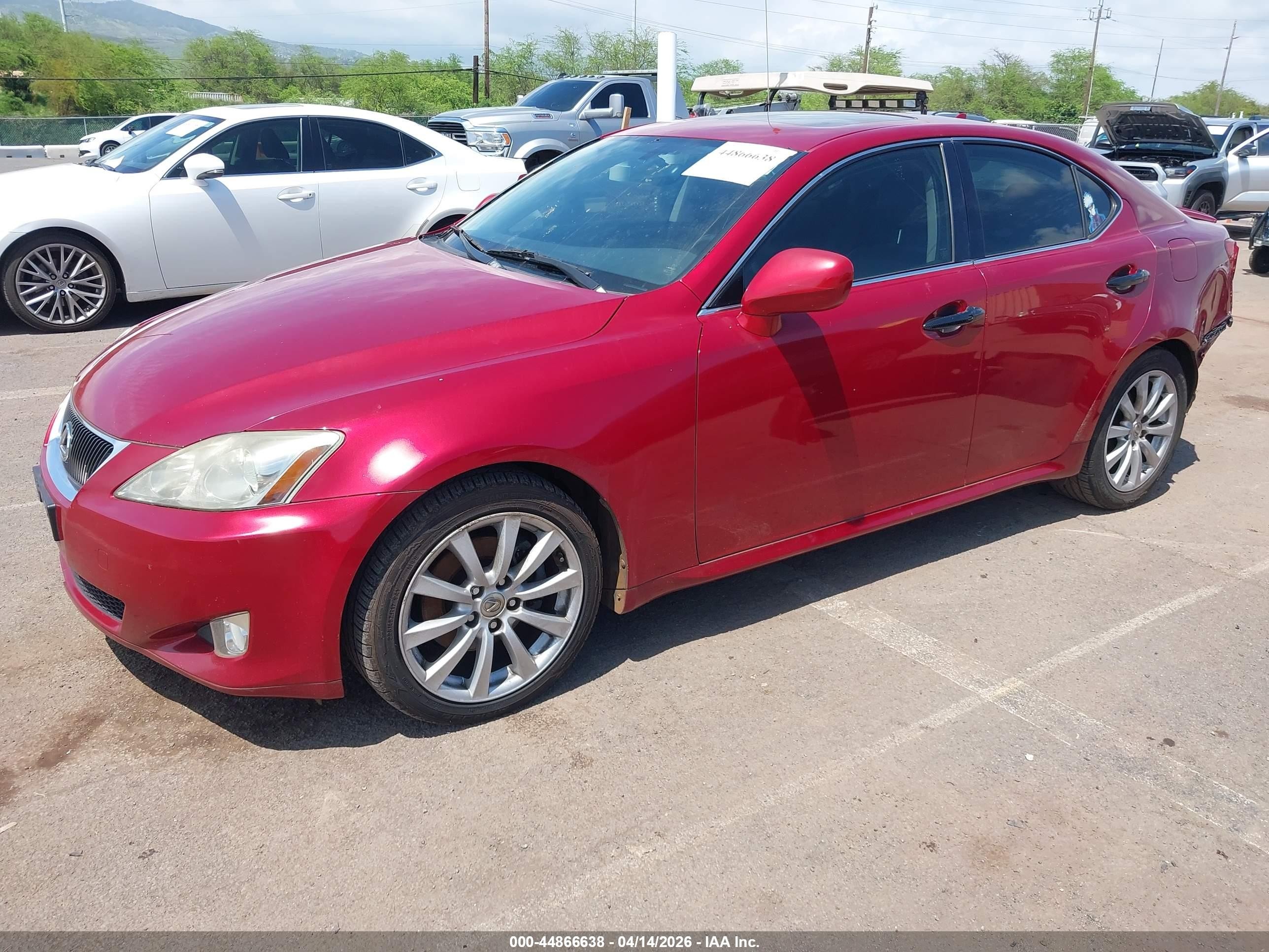 2008 Lexus Is 250   Red vin: JTHBK262882061859