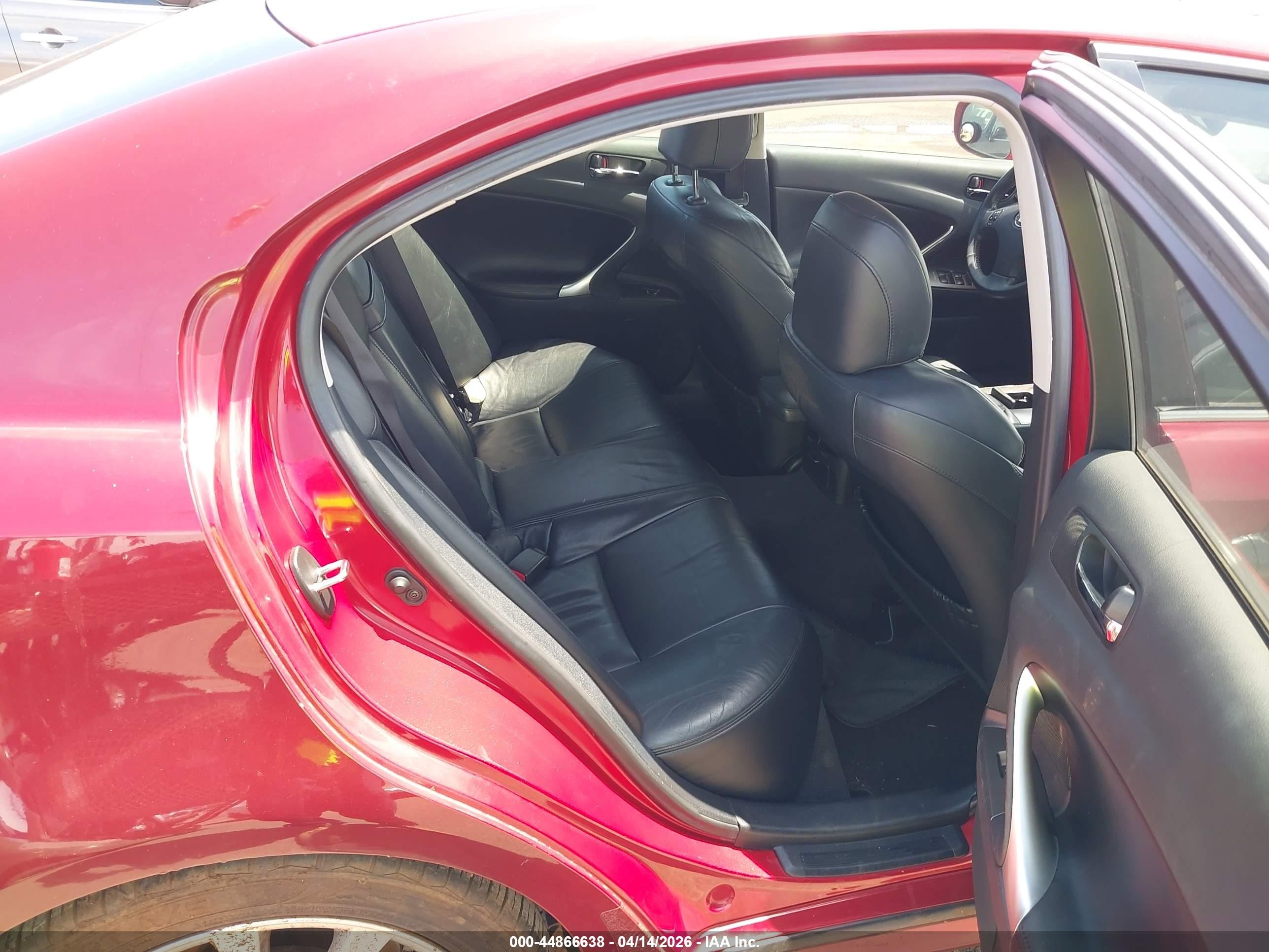 2008 Lexus Is 250   Red vin: JTHBK262882061859