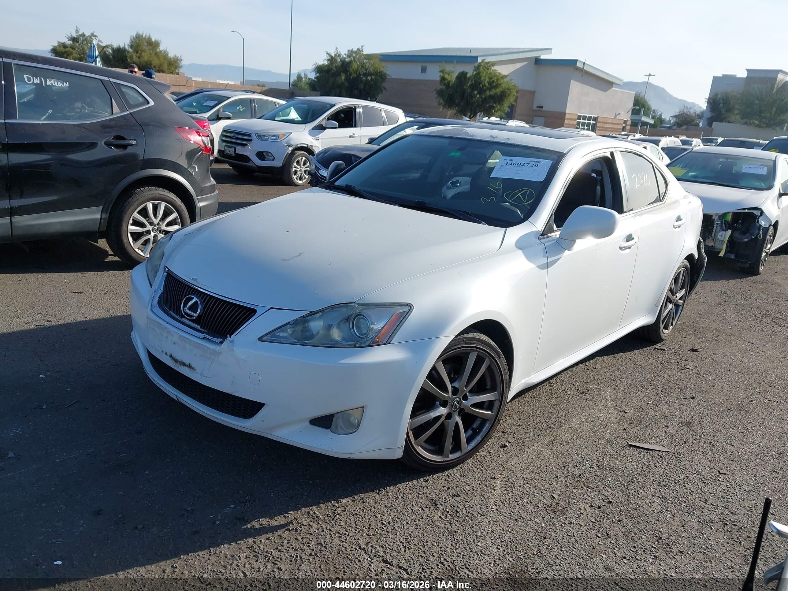 2008 Lexus Is 250 Белый vin: JTHBK262882065538