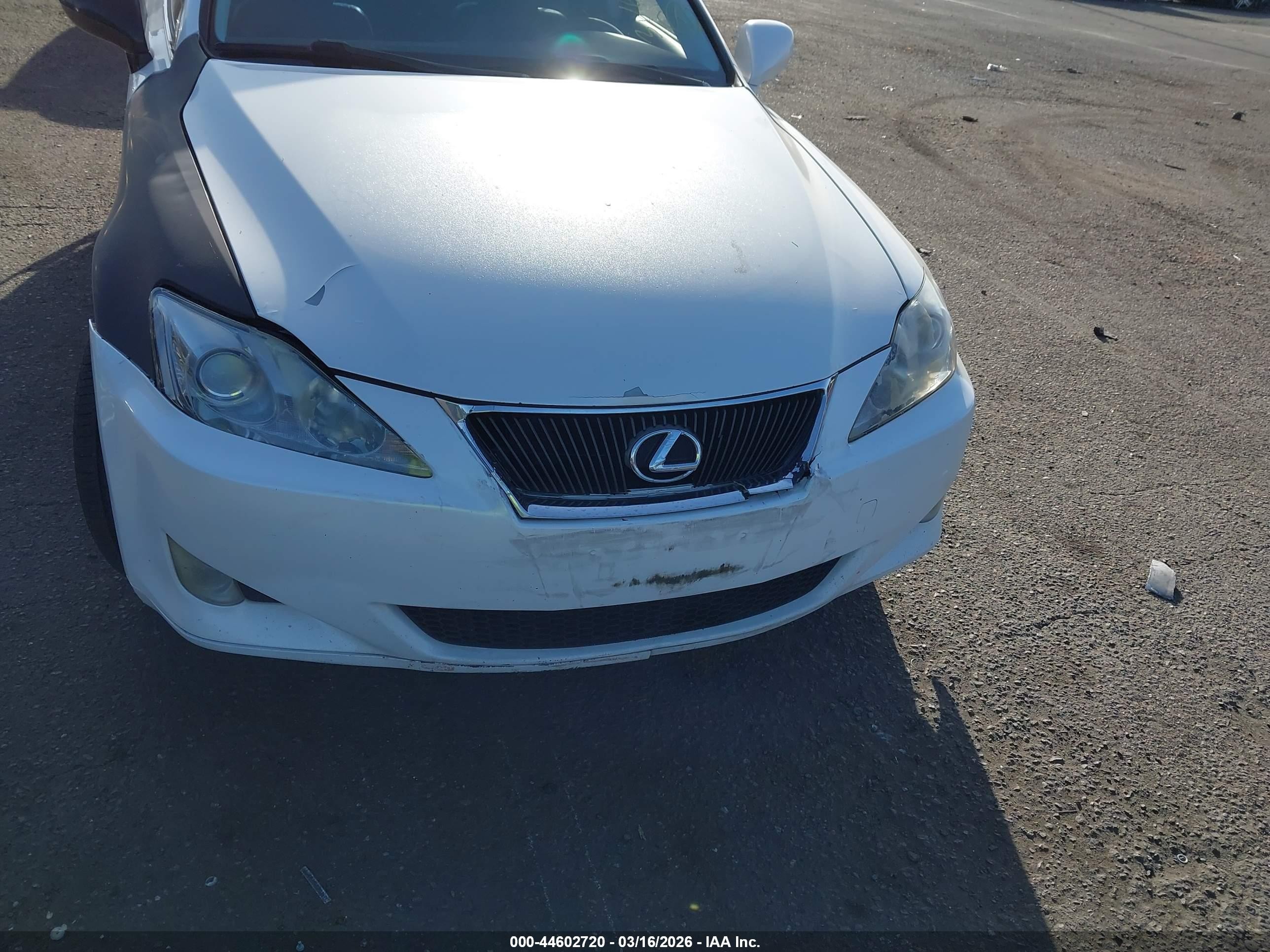 2008 Lexus Is 250 Белый vin: JTHBK262882065538