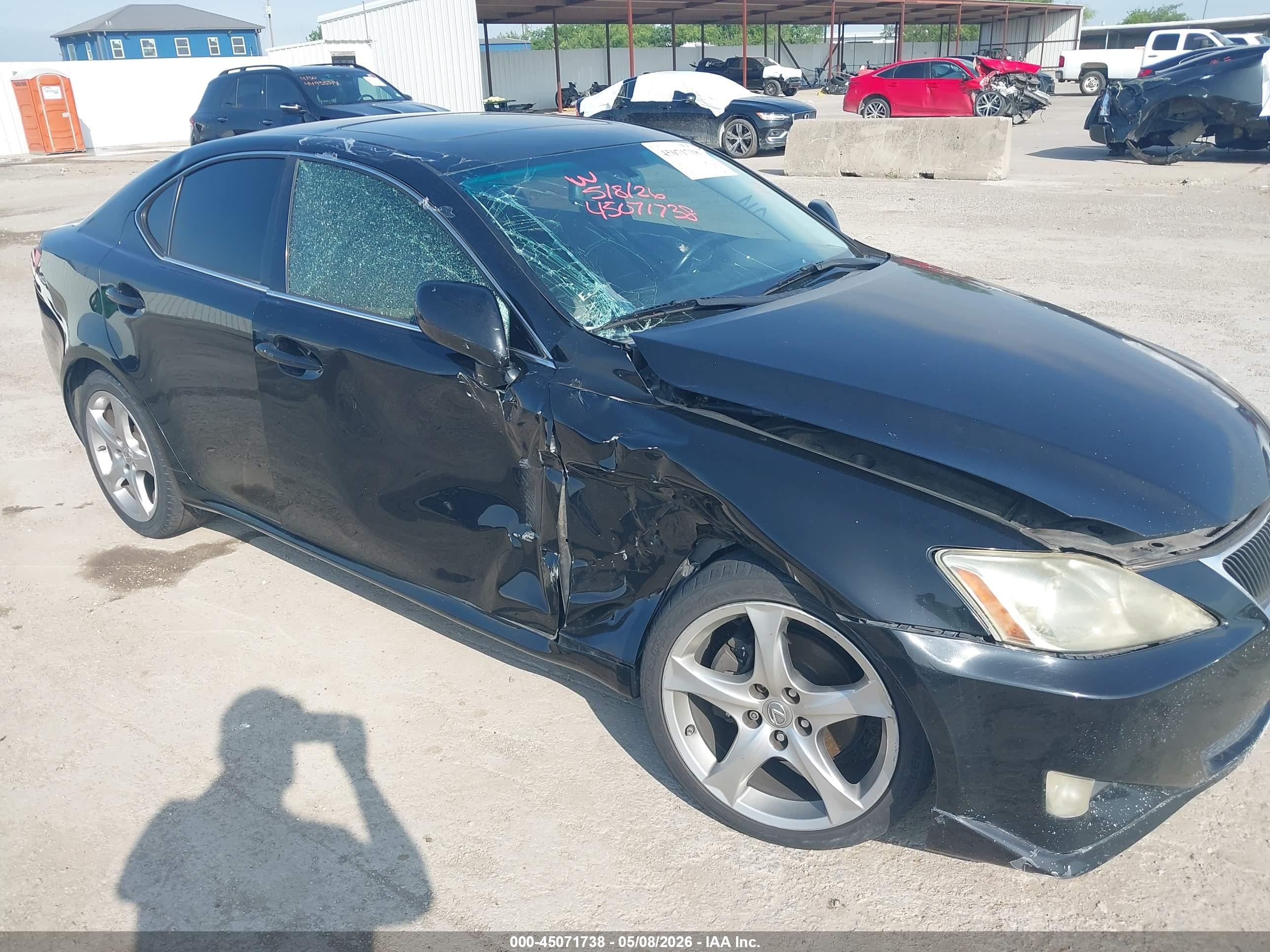 2008 Lexus Is 250   Black vin: JTHBK262882080606