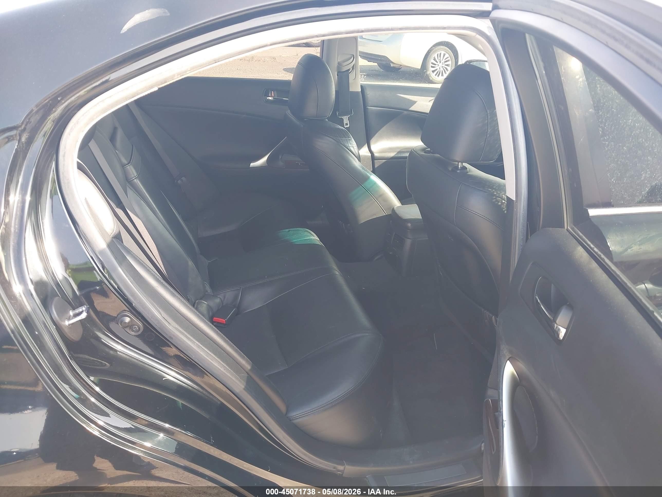 2008 Lexus Is 250   Black vin: JTHBK262882080606