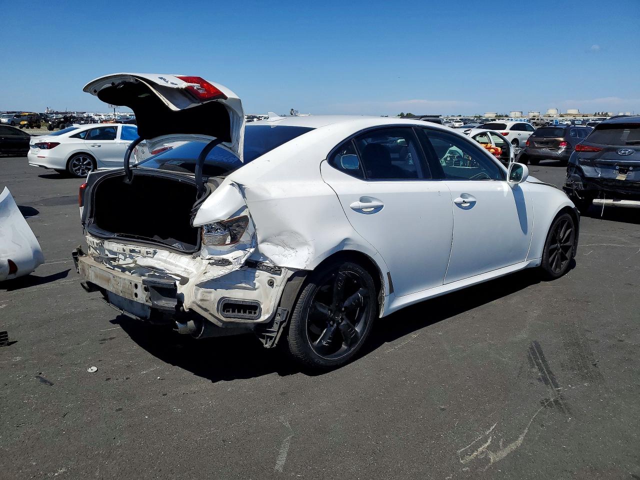2008 Lexus Is 250 White vin: JTHBK262885051119