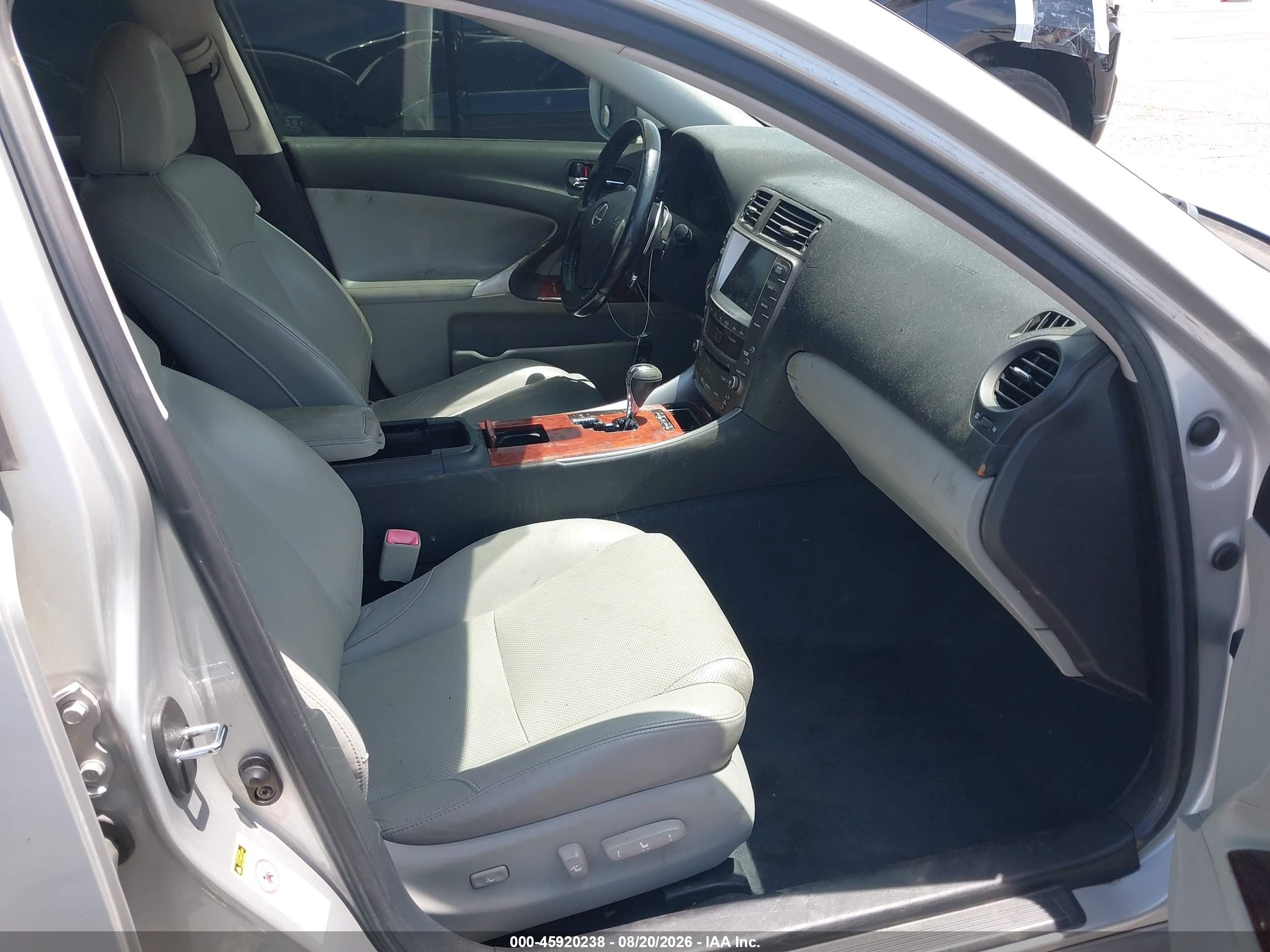 2008 Lexus Is 250   Silver vin: JTHBK262885054831