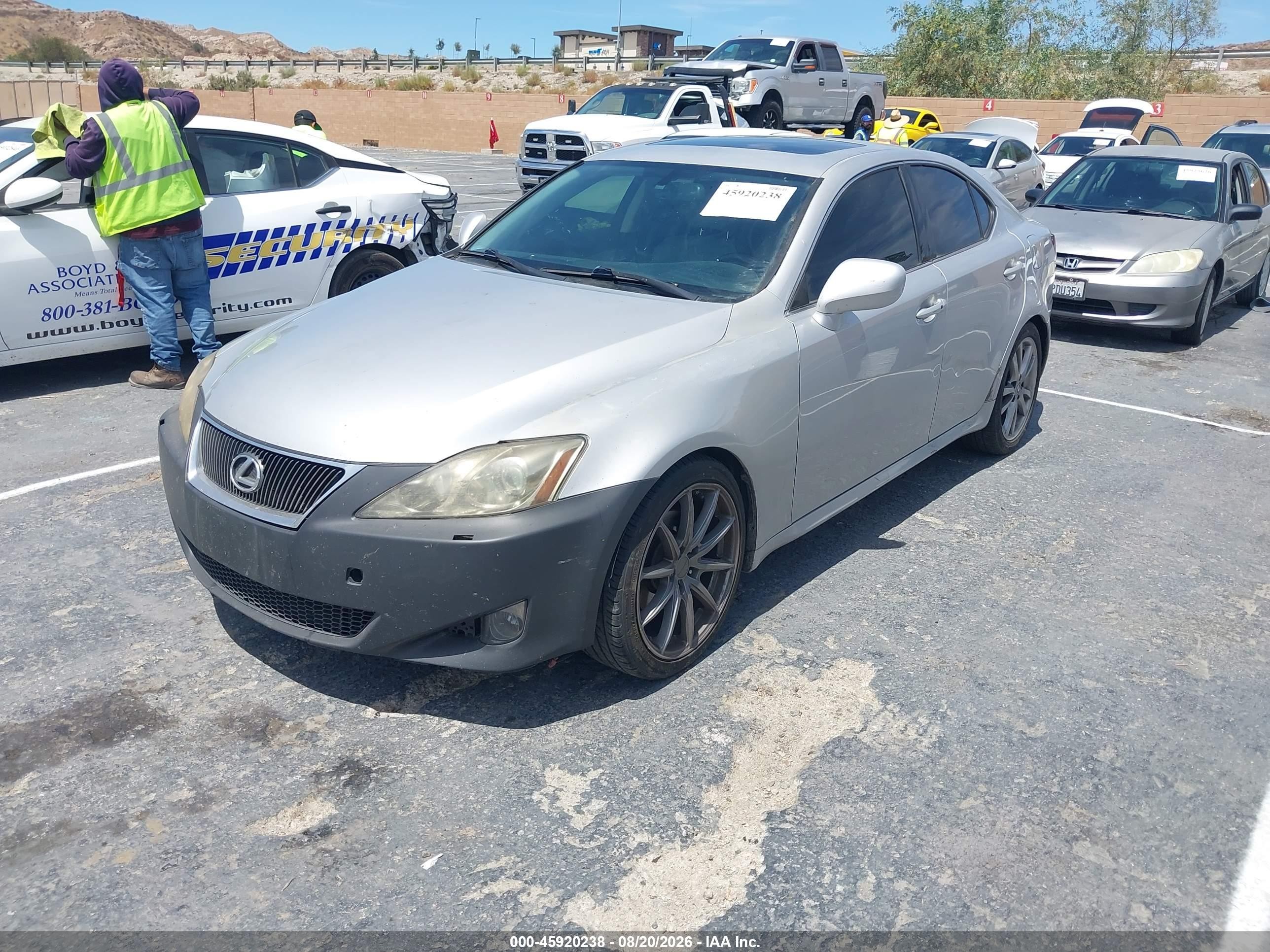 2008 Lexus Is 250   Silver vin: JTHBK262885054831