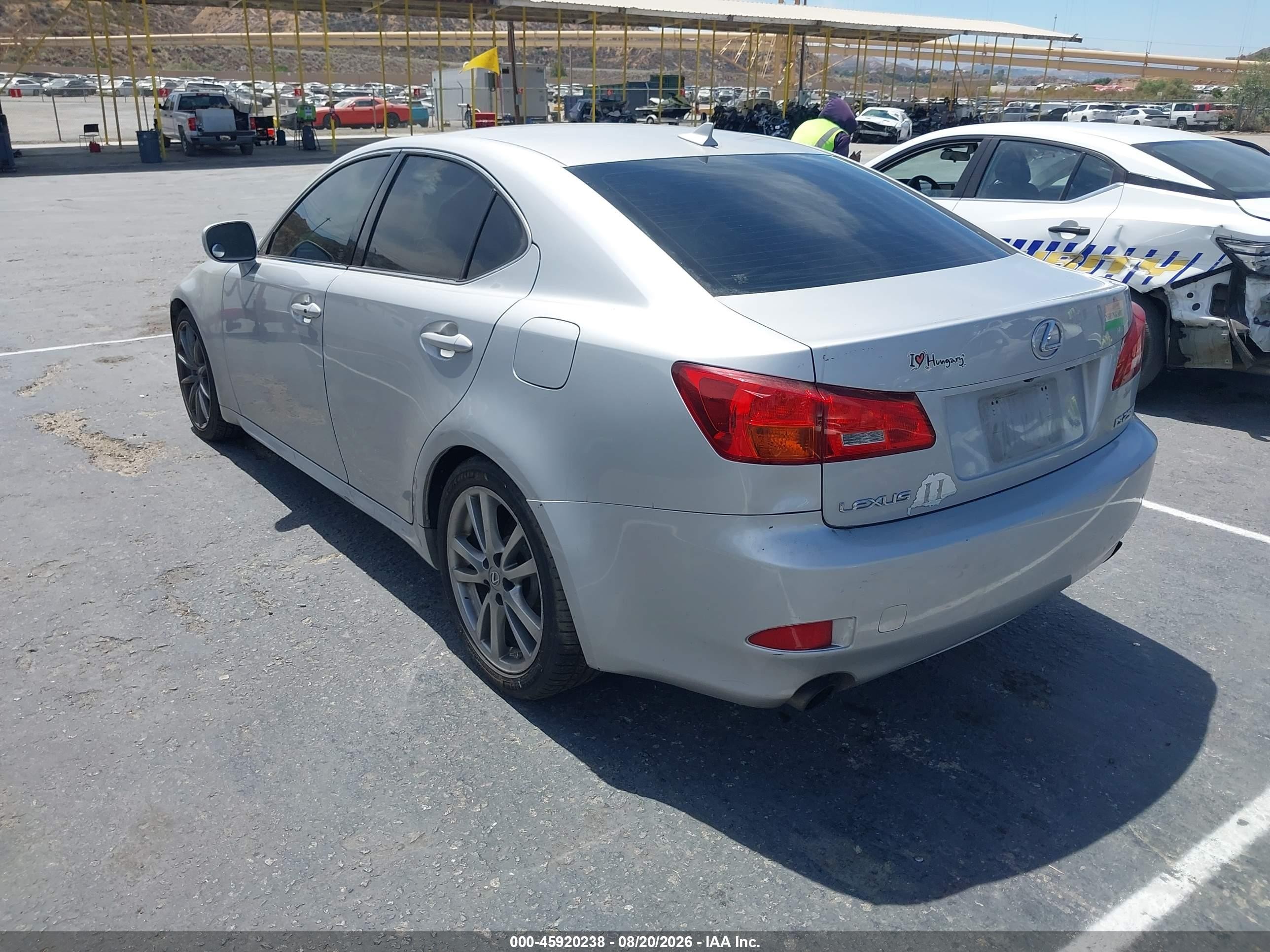 2008 Lexus Is 250   Silver vin: JTHBK262885054831