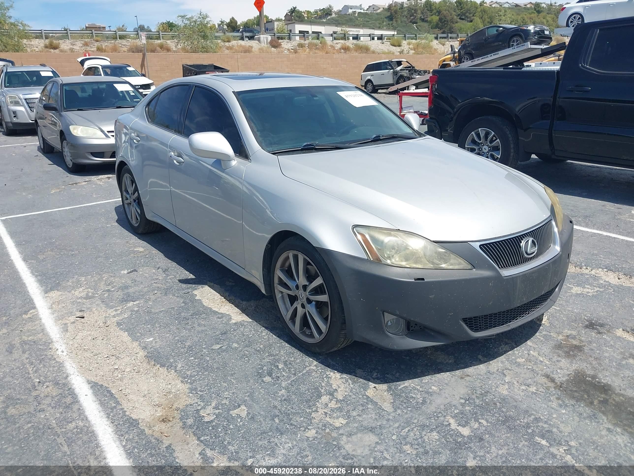 2008 Lexus Is 250   Silver vin: JTHBK262885054831