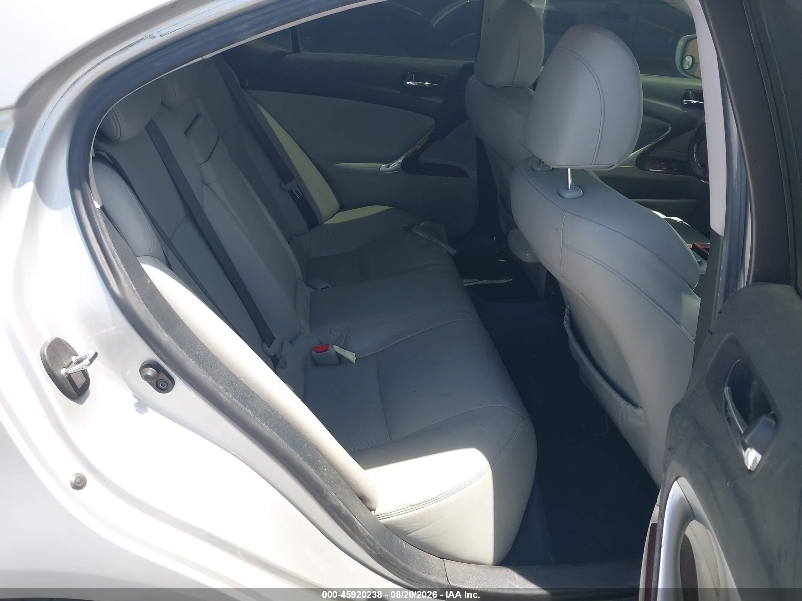 2008 Lexus Is 250   Silver vin: JTHBK262885054831