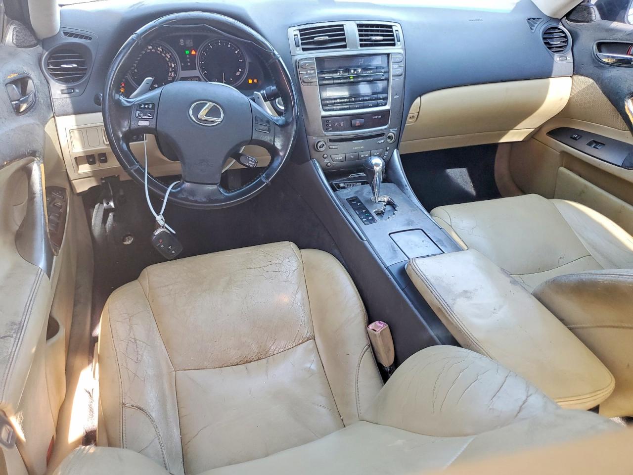 2008 Lexus Is 250 Black vin: JTHBK262885060905