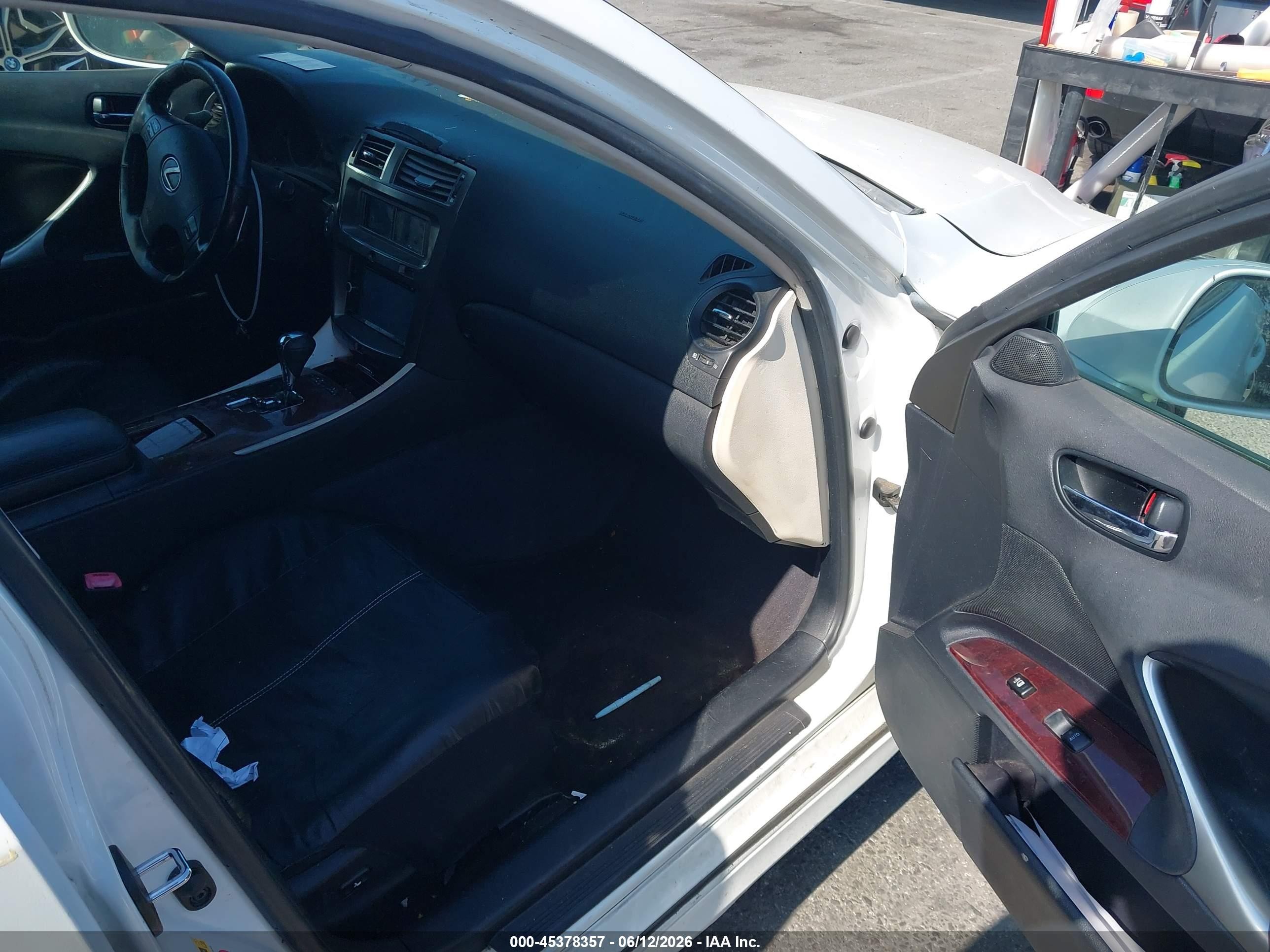 2008 Lexus Is 250 White vin: JTHBK262885073346