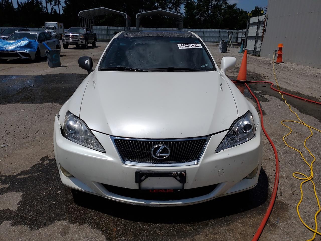 2008 Lexus Is 250 Base White vin: JTHBK262885075534