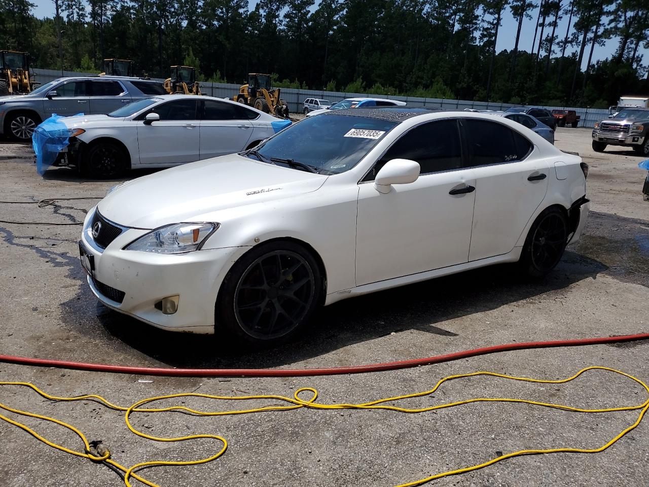 2008 Lexus Is 250 Base White vin: JTHBK262885075534