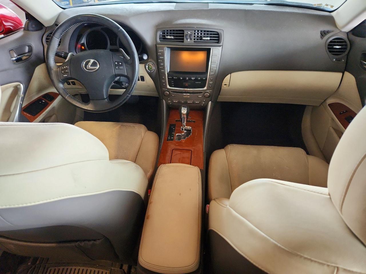 2009 Lexus Is 250 Base Red vin: JTHBK262895104130
