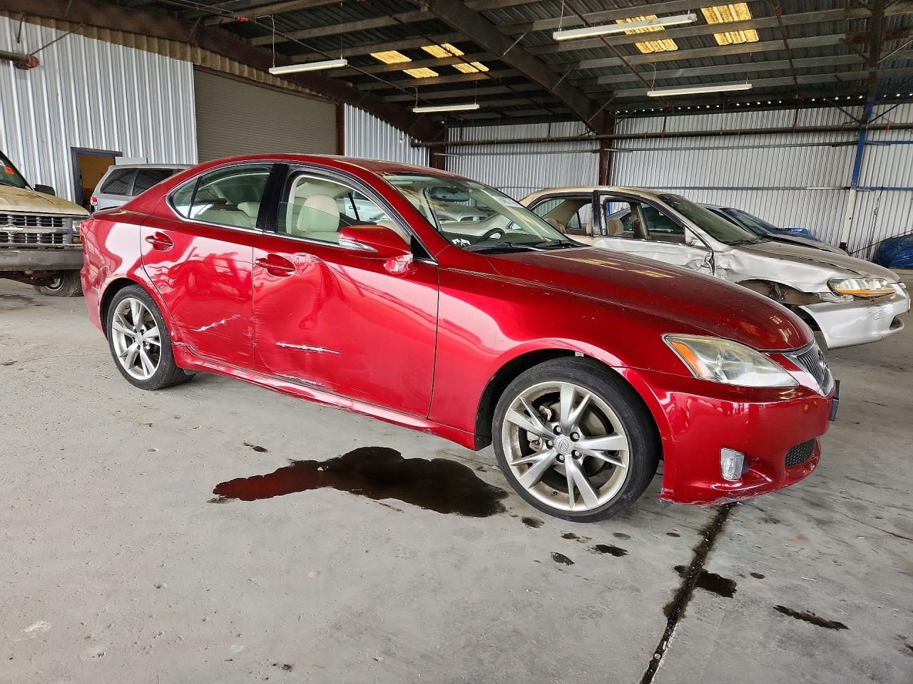 2009 Lexus Is 250 Base Red vin: JTHBK262895104130