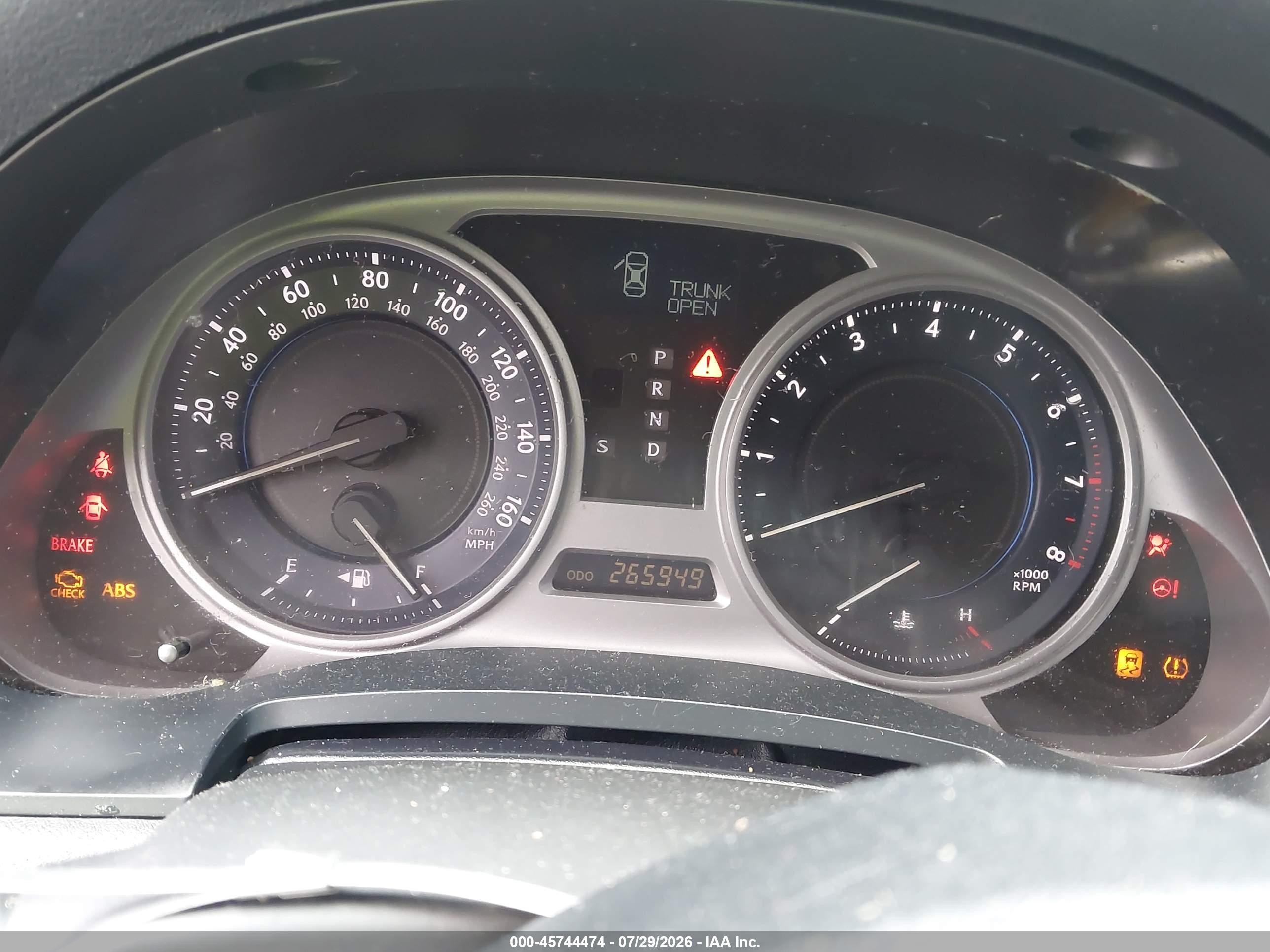 2009 Lexus Is 250   Black vin: JTHBK262895104645