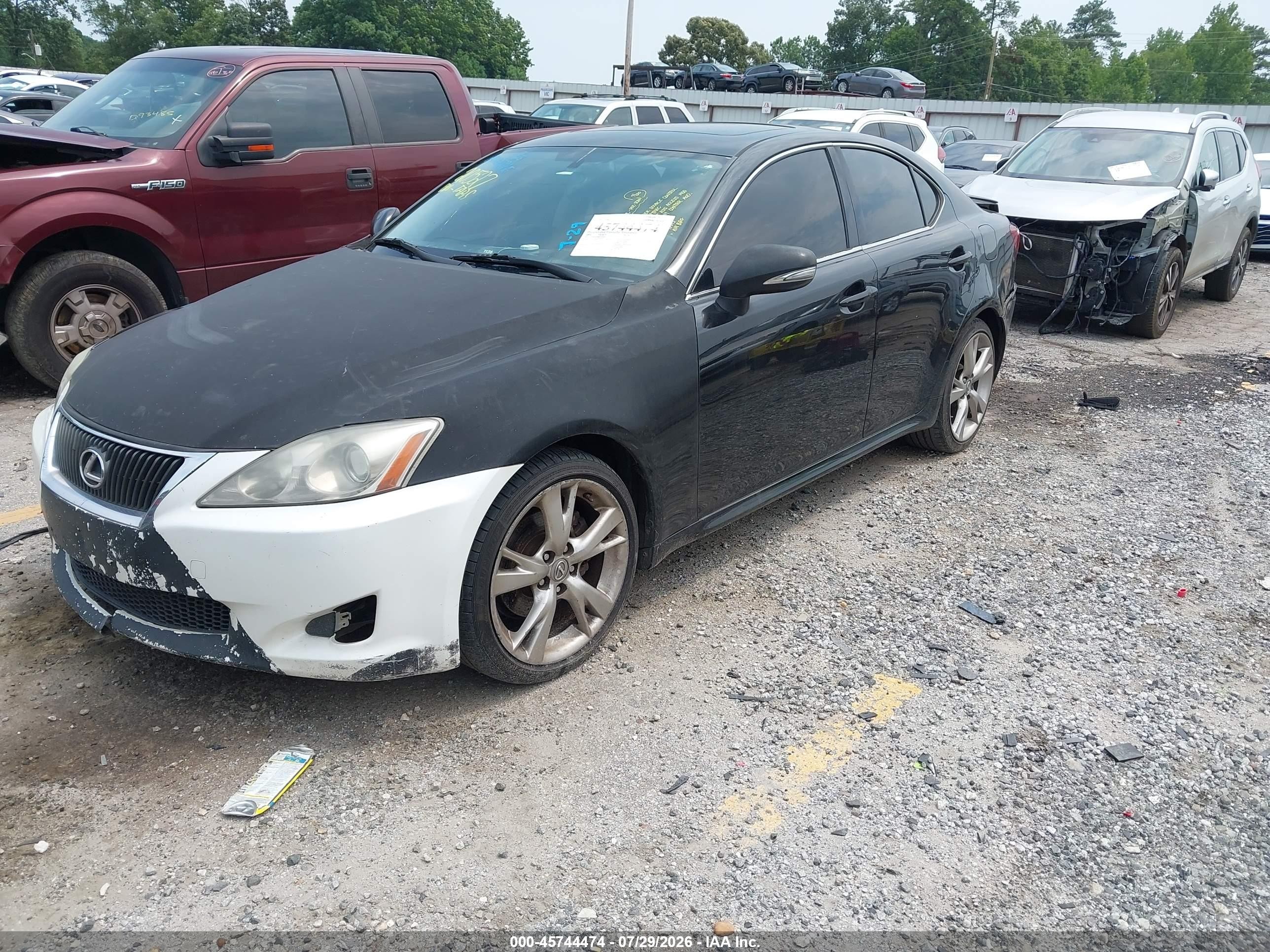 2009 Lexus Is 250   Black vin: JTHBK262895104645