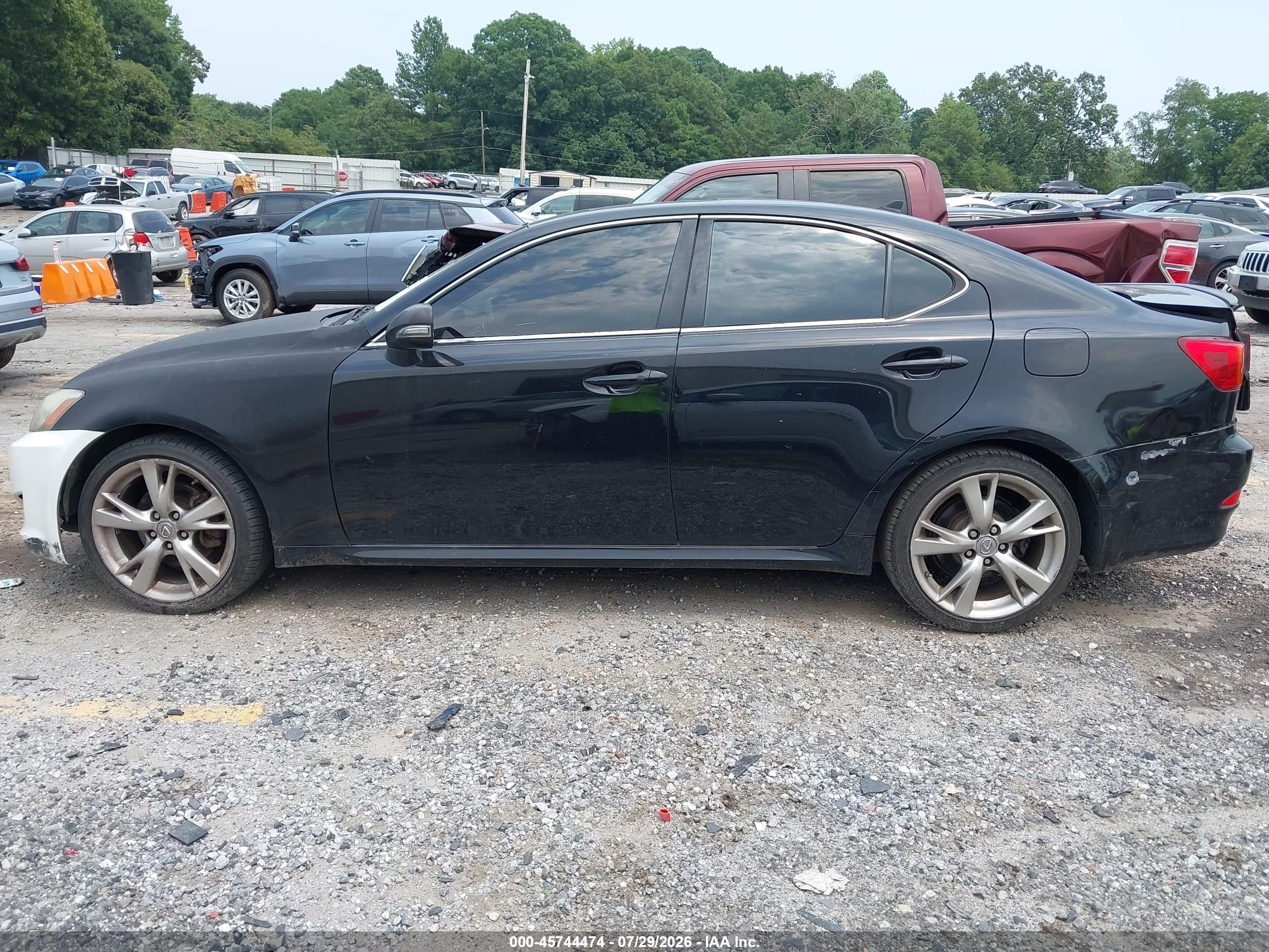 2009 Lexus Is 250   Black vin: JTHBK262895104645
