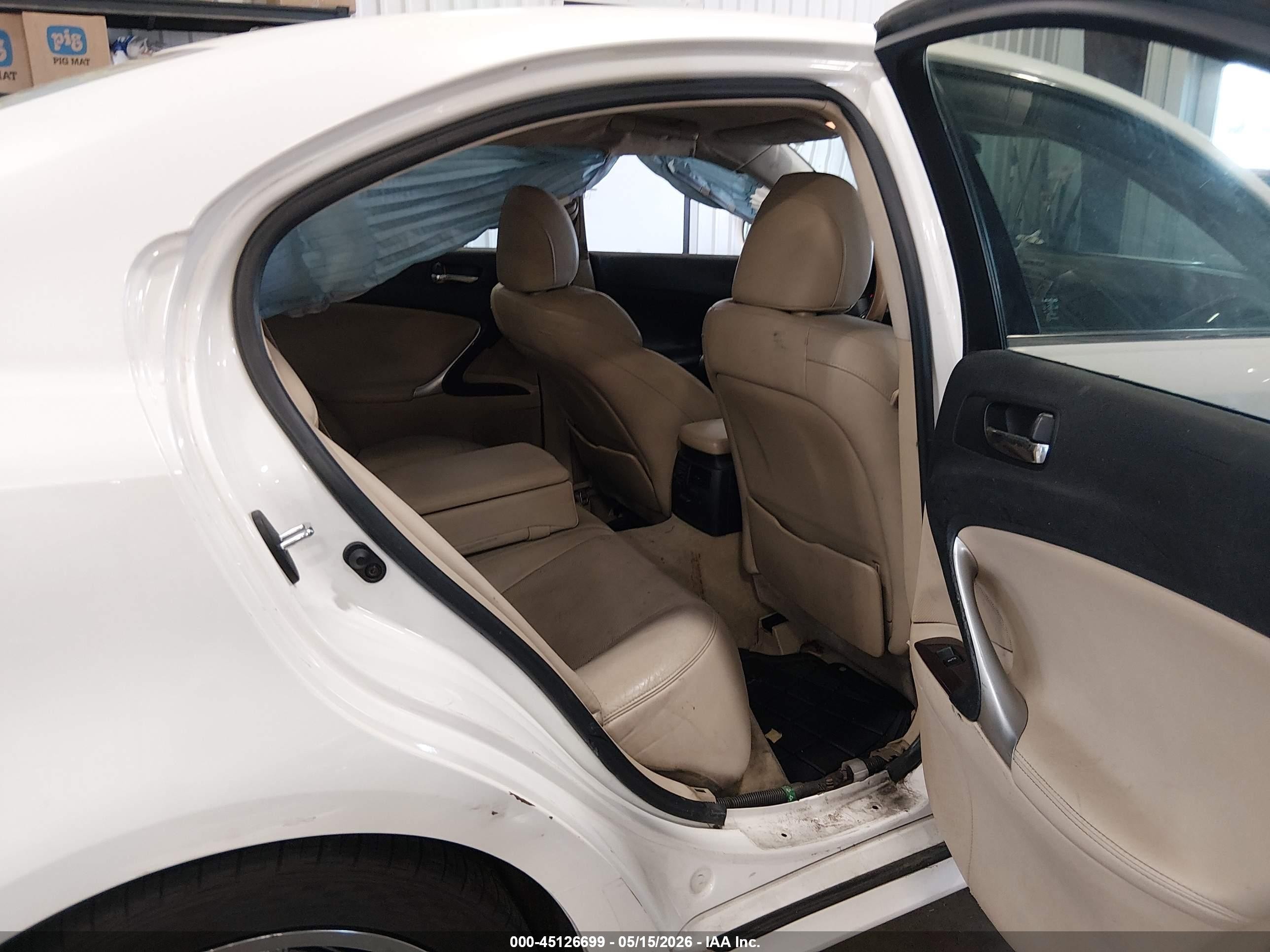 2006 Lexus Is 250 White vin: JTHBK262965007174