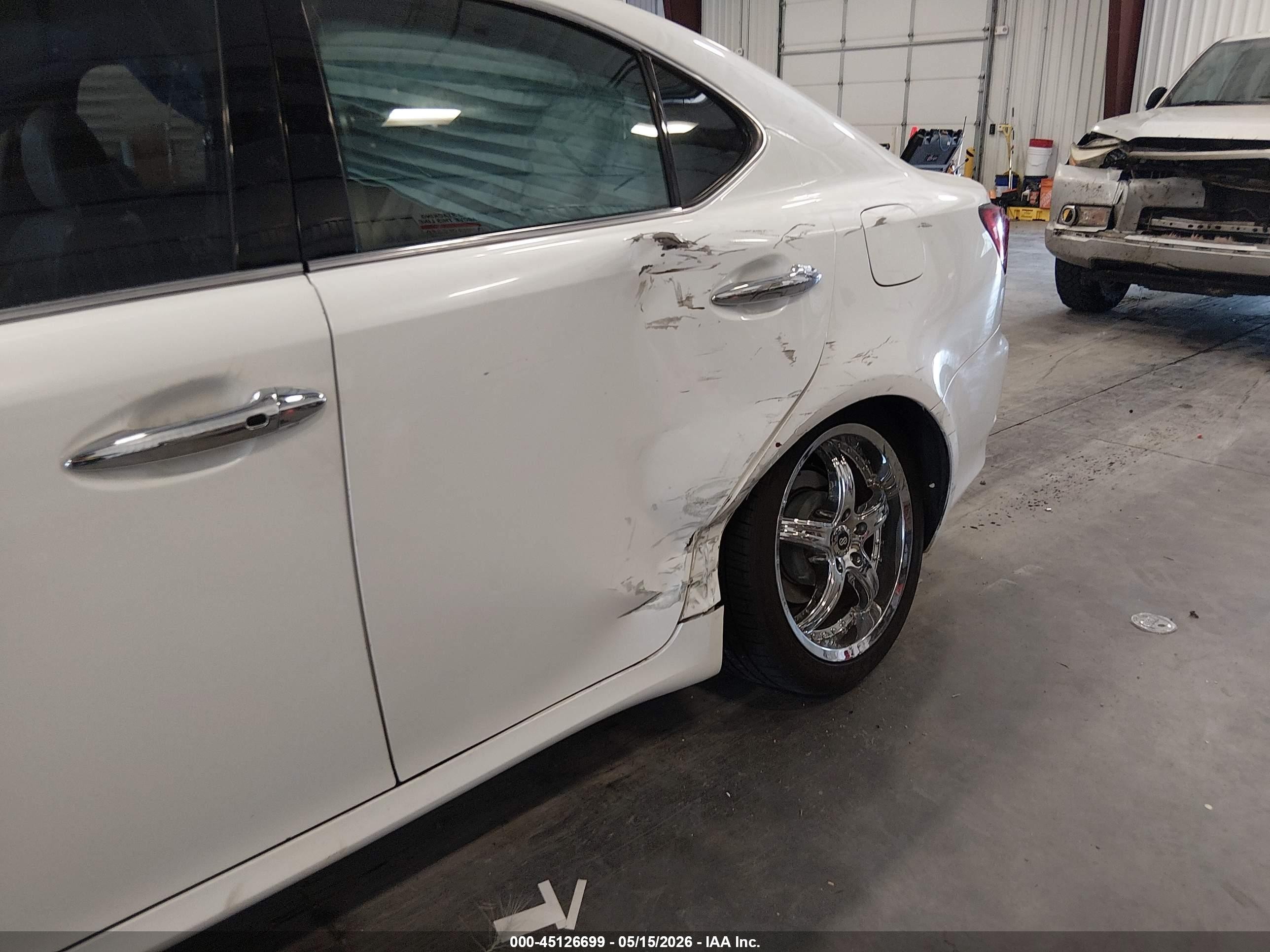2006 Lexus Is 250 White vin: JTHBK262965007174