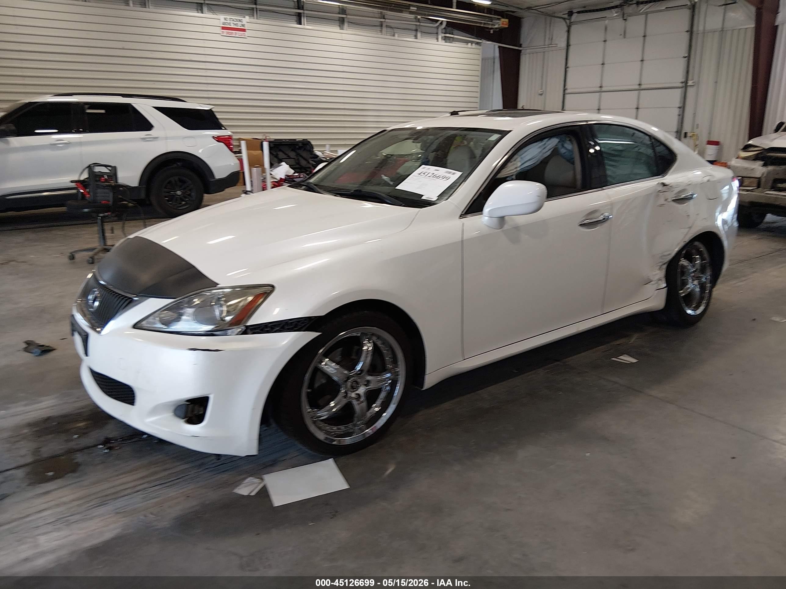 2006 Lexus Is 250 White vin: JTHBK262965007174
