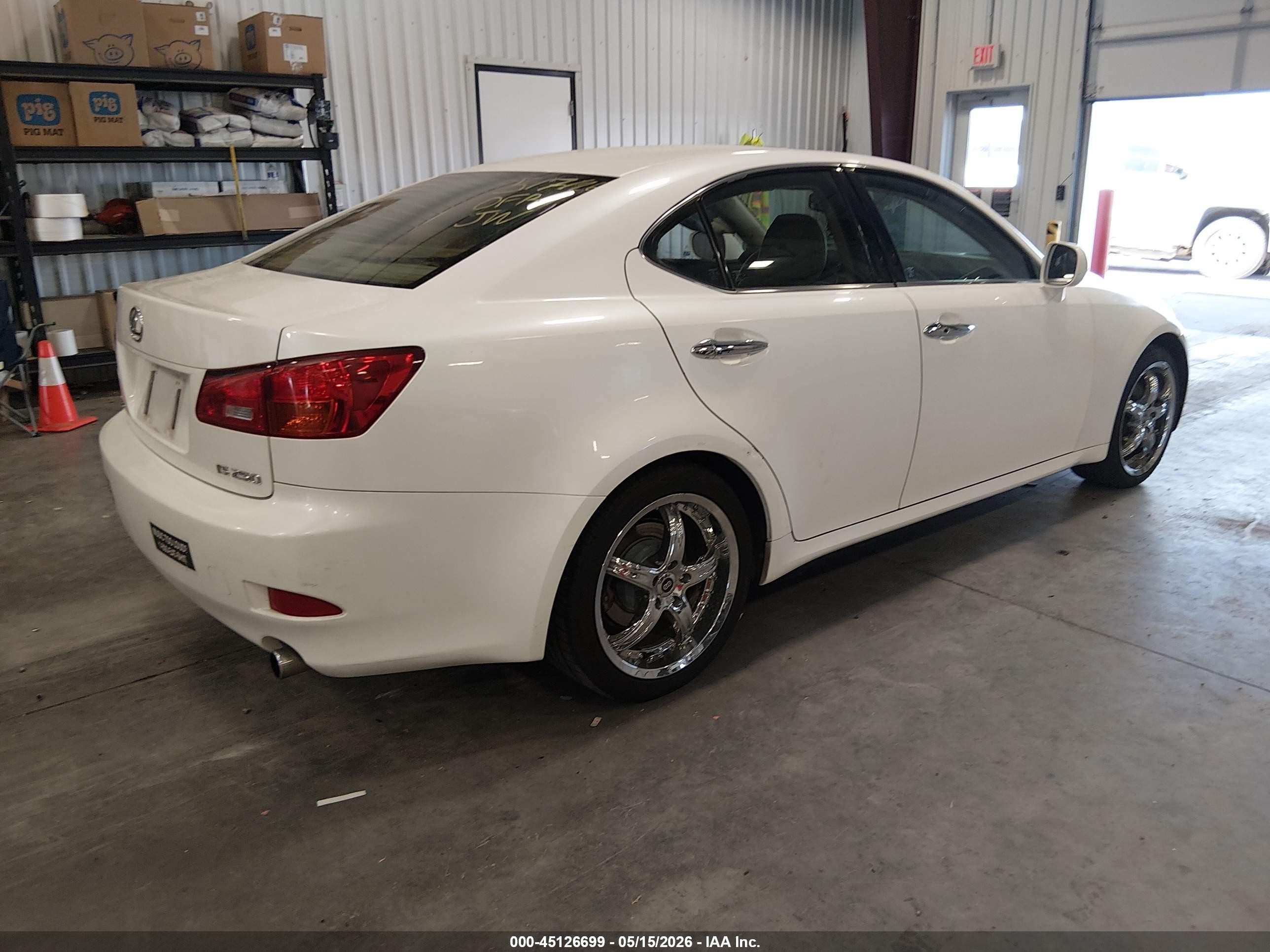 2006 Lexus Is 250 White vin: JTHBK262965007174