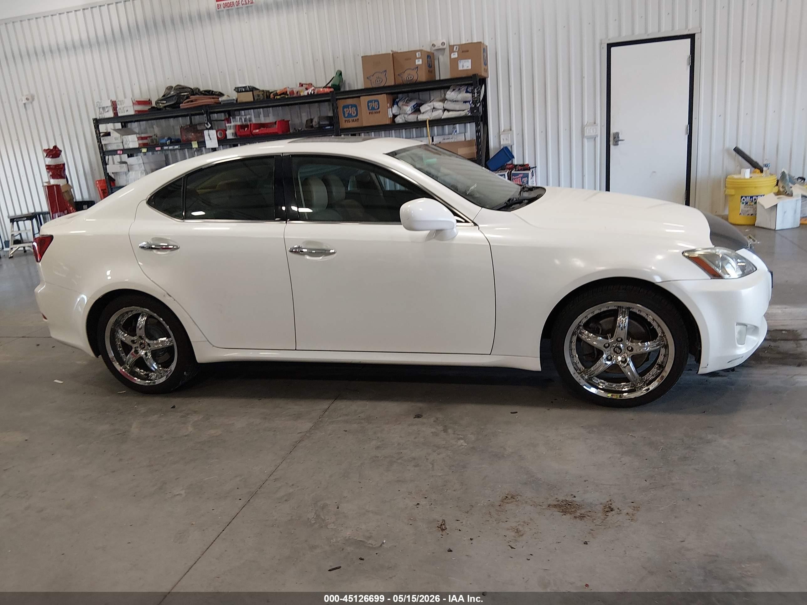 2006 Lexus Is 250 White vin: JTHBK262965007174
