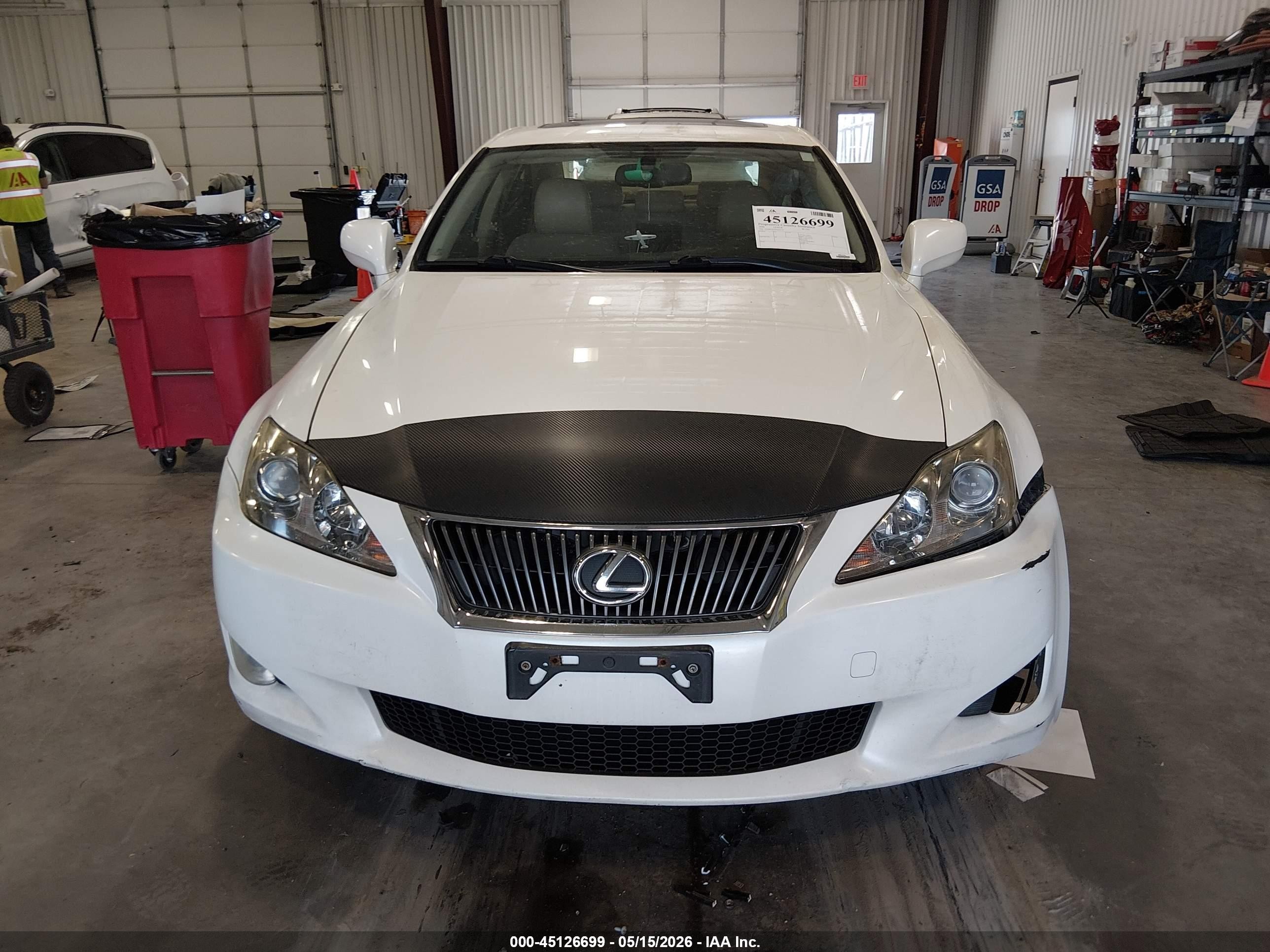2006 Lexus Is 250 White vin: JTHBK262965007174