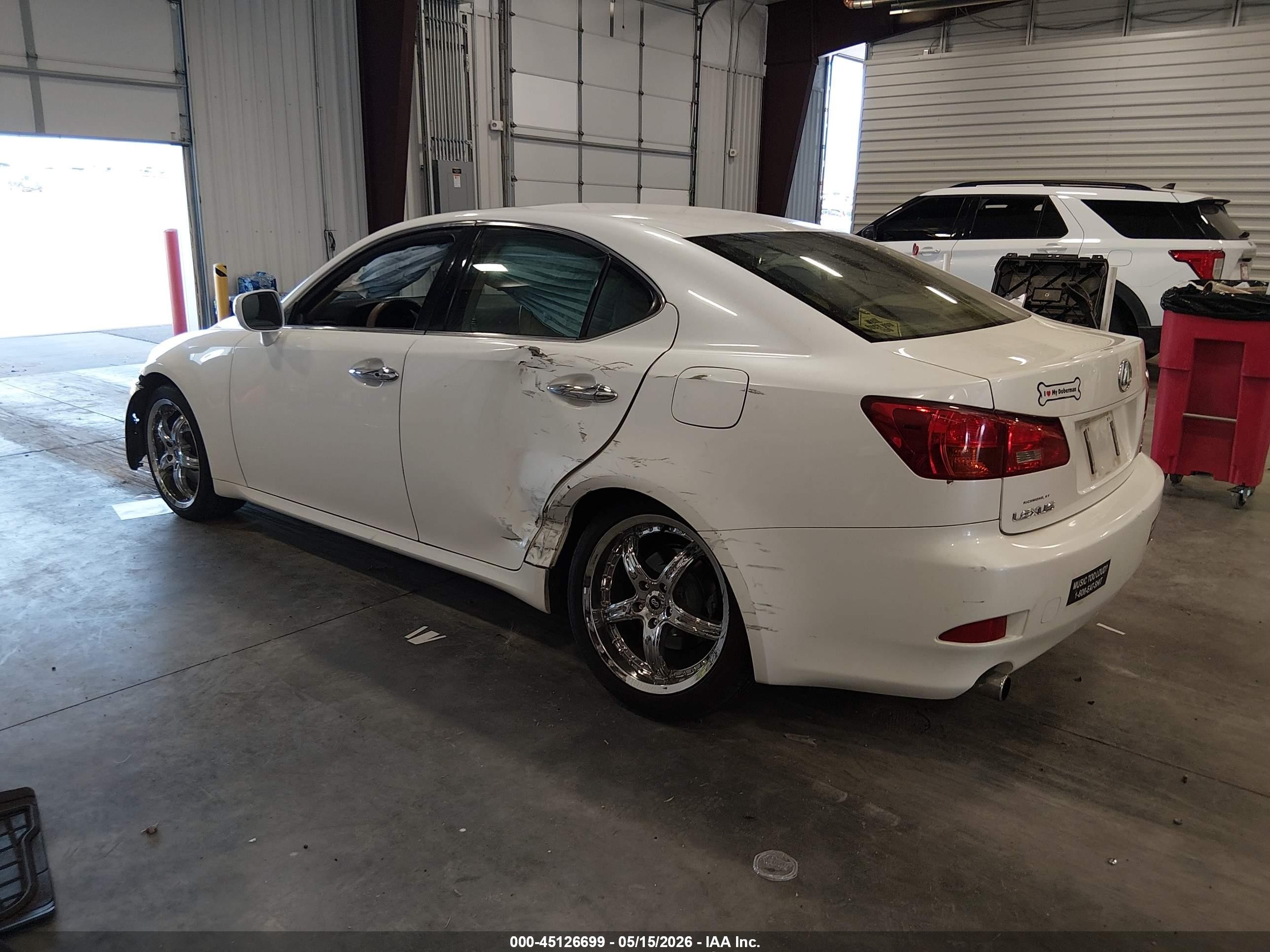 2006 Lexus Is 250 White vin: JTHBK262965007174
