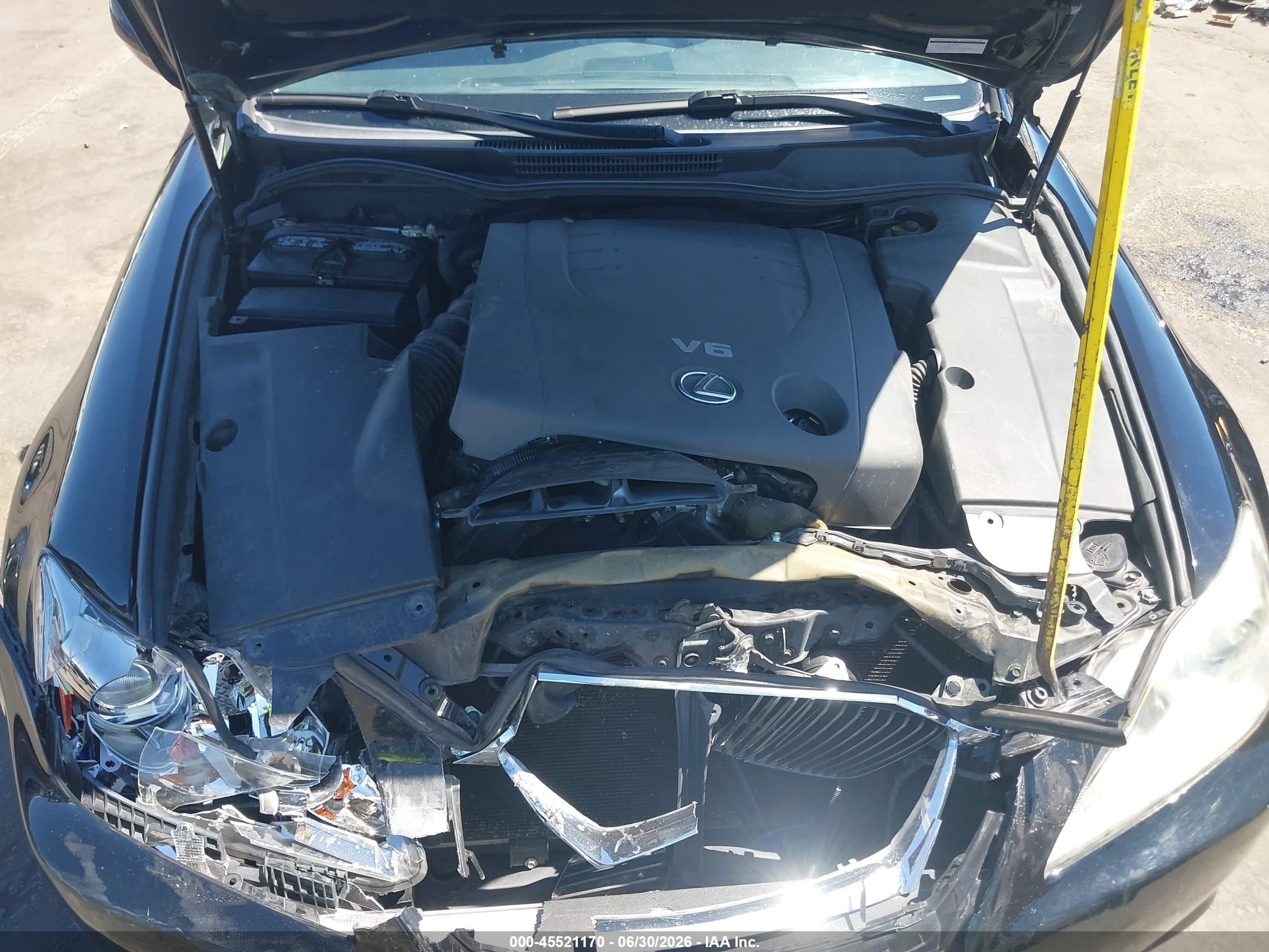 2007 Lexus Is 250 Black vin: JTHBK262972047709
