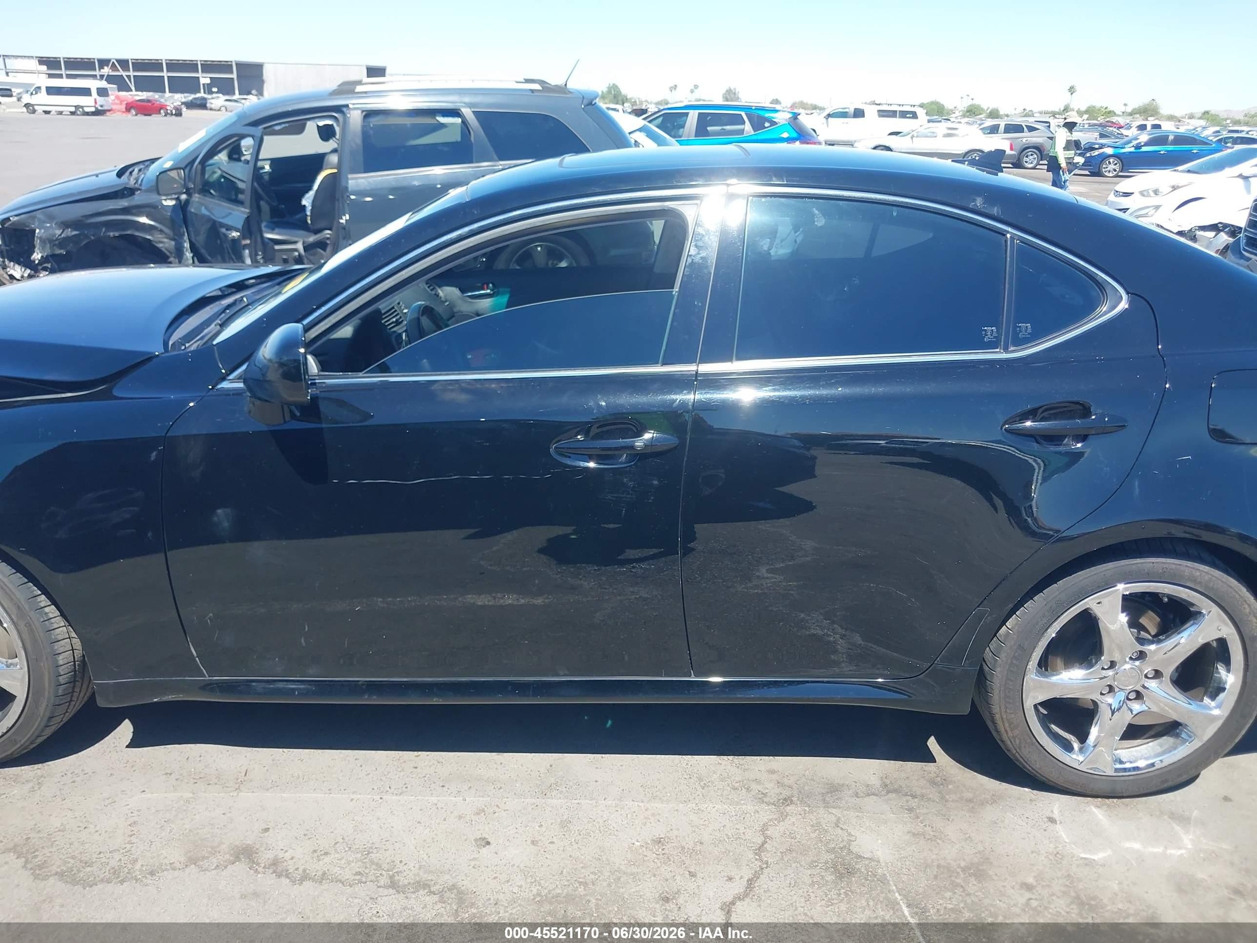 2007 Lexus Is 250 Black vin: JTHBK262972047709