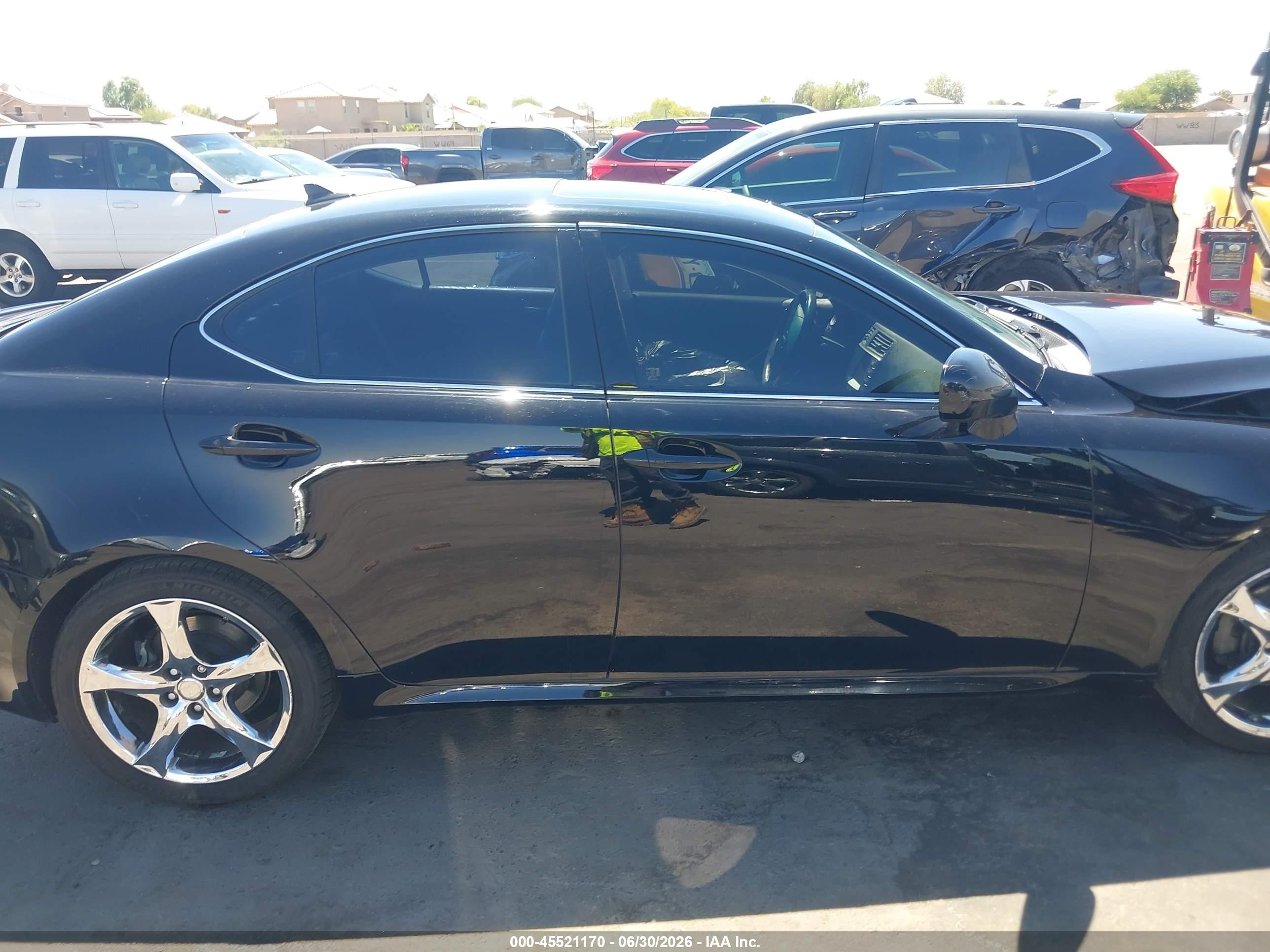2007 Lexus Is 250 Black vin: JTHBK262972047709